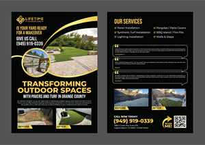 Flyer Design by 3Guys for Lifetime Outdoor Living | Design: #35273448