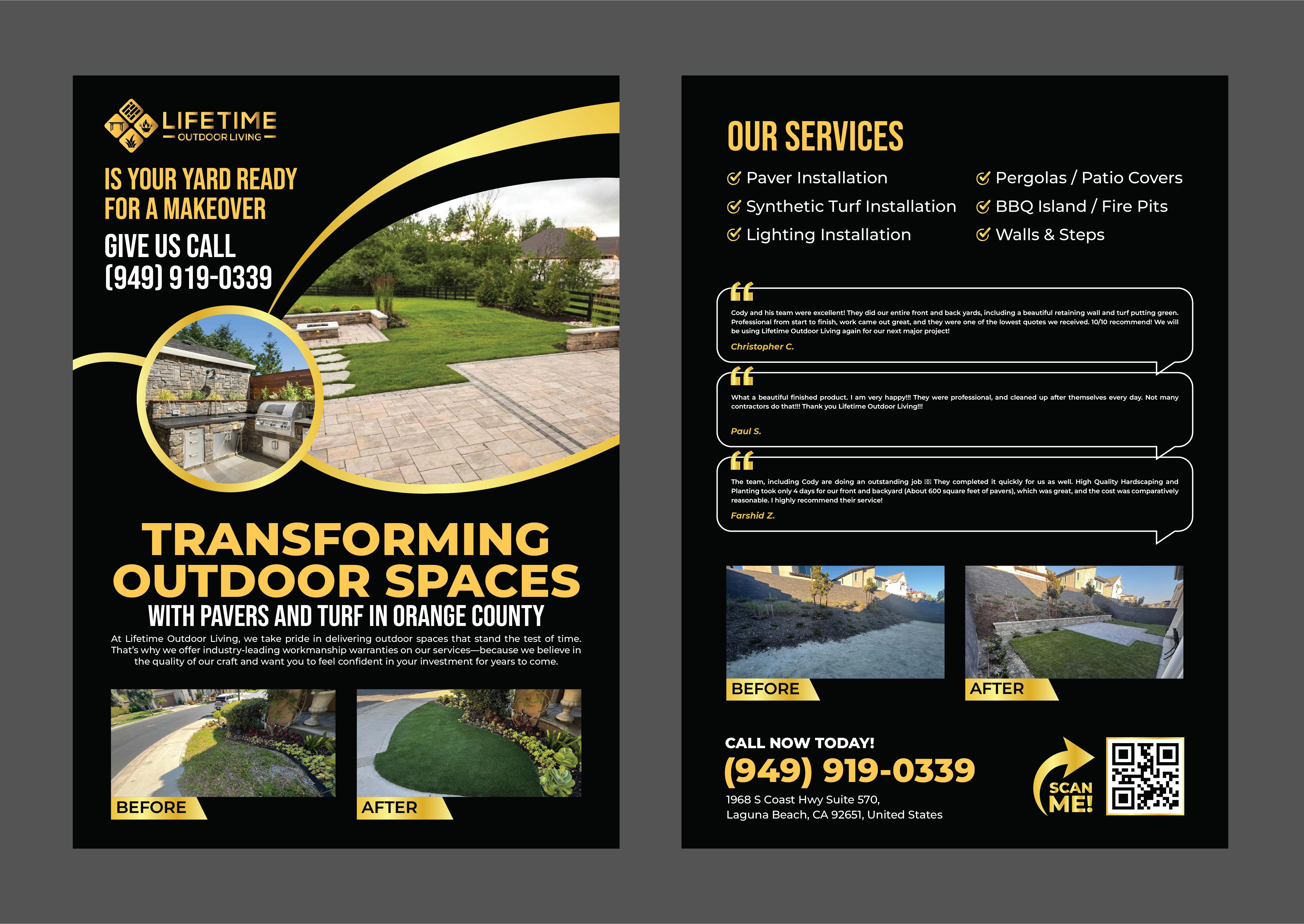 Flyer Design by 3Guys for Lifetime Outdoor Living | Design #35273449