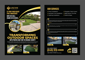 Flyer Design by 3Guys for Lifetime Outdoor Living | Design: #35273449