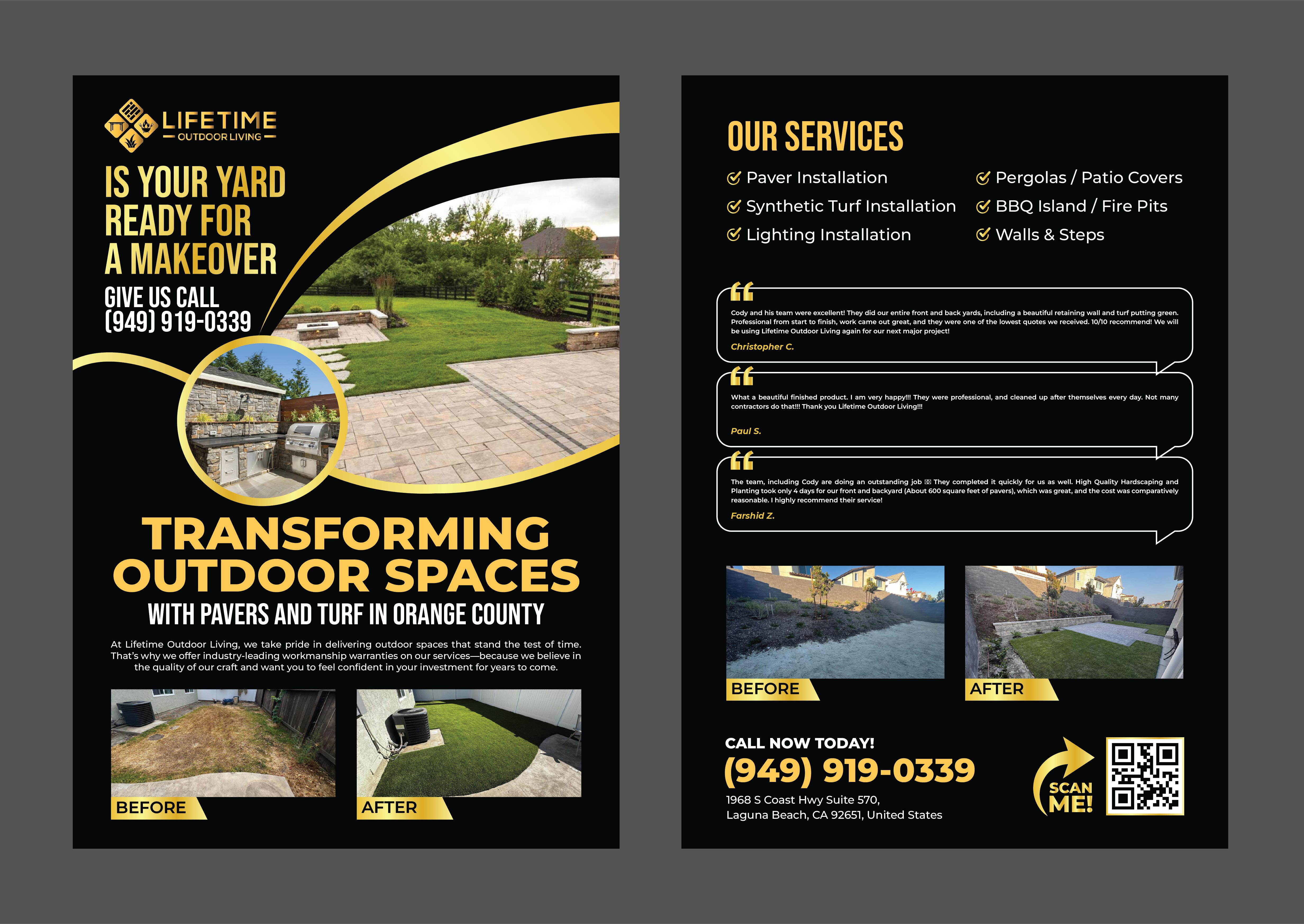 Flyer Design by 3Guys for Lifetime Outdoor Living | Design #35296569