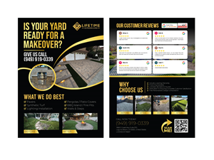 Design de Flyer par 3Guys pour Lifetime Outdoor Living | Design : #35324765