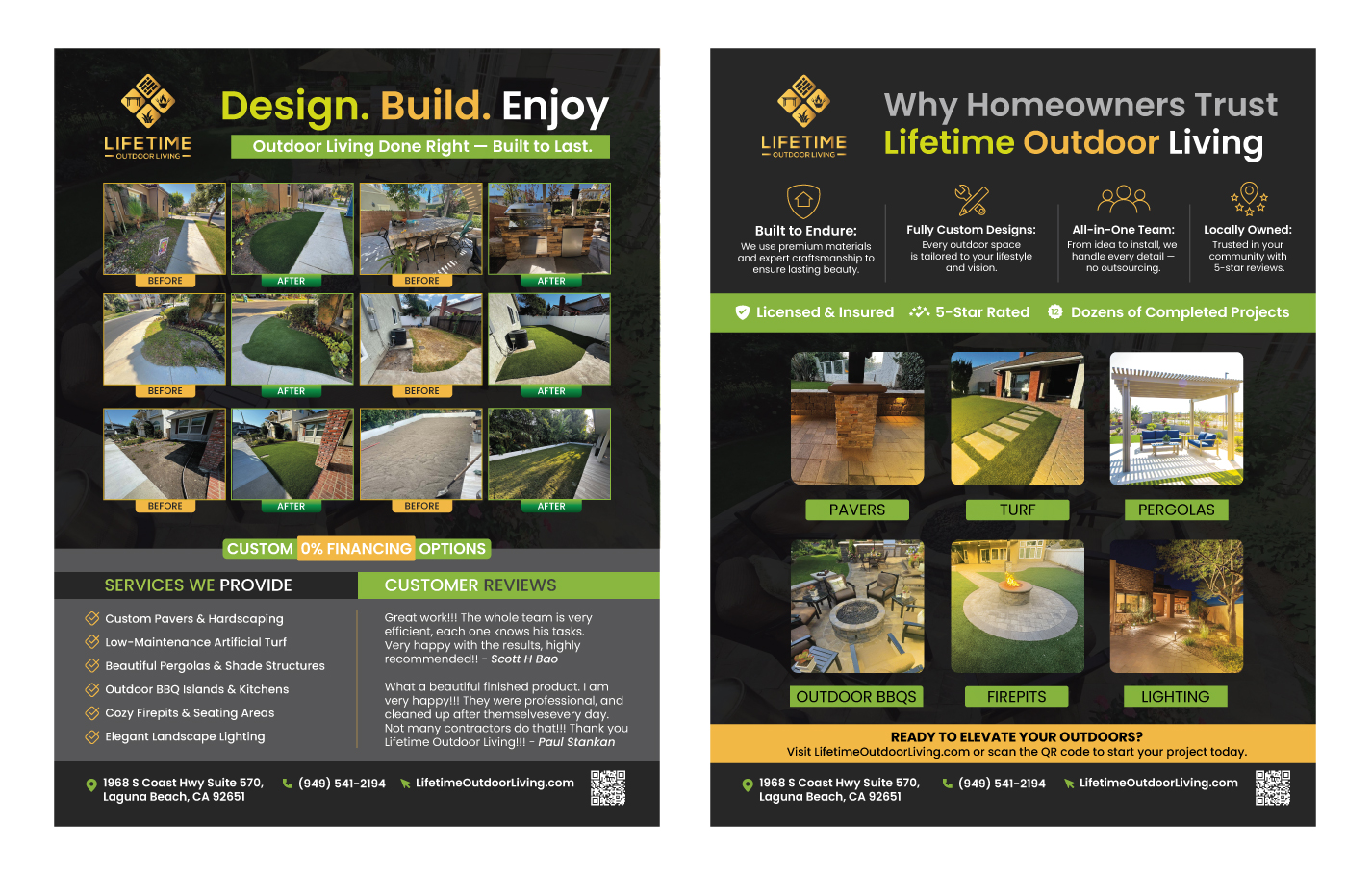 Flyer Design by saurov for Lifetime Outdoor Living | Design #35241070