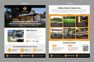 Design de Flyer par Stan$oul pour Lifetime Outdoor Living | Design : #35235960