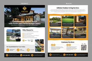 Design de Flyer par Stan$oul pour Lifetime Outdoor Living | Design : #35236161