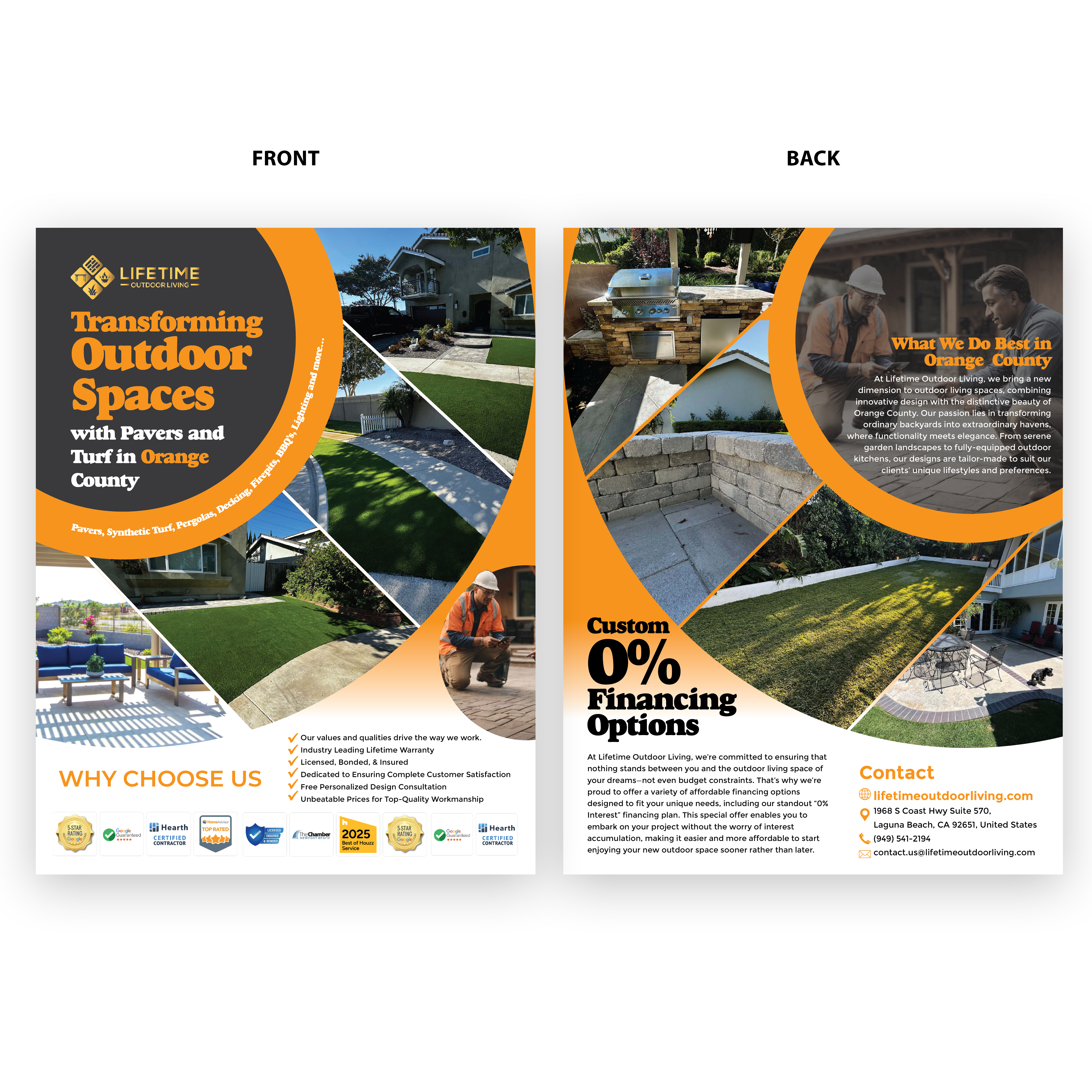 Flyer Design by svkreatives for Lifetime Outdoor Living | Design #35242180