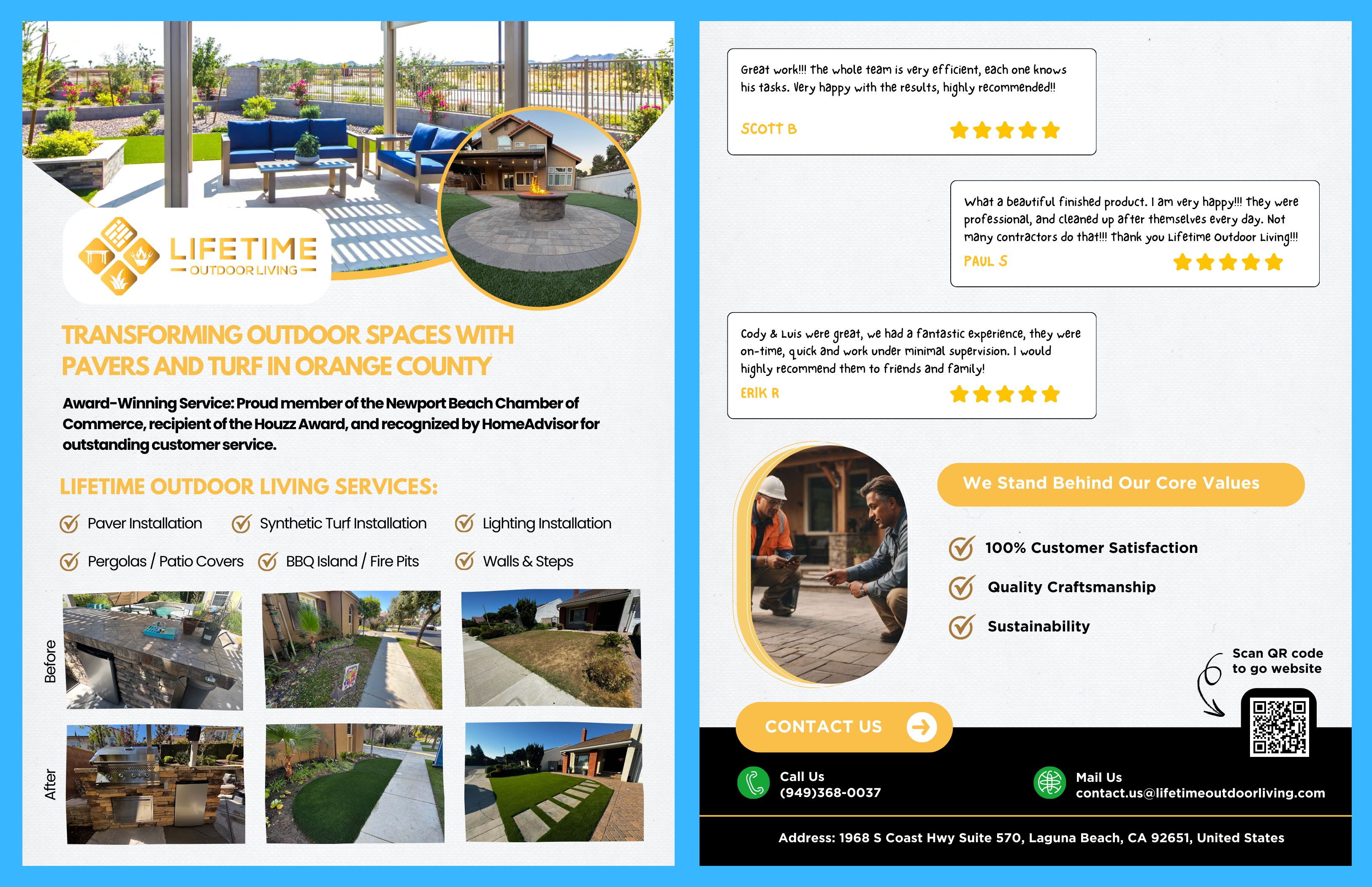 Flyer Design by James for Lifetime Outdoor Living | Design #35261669