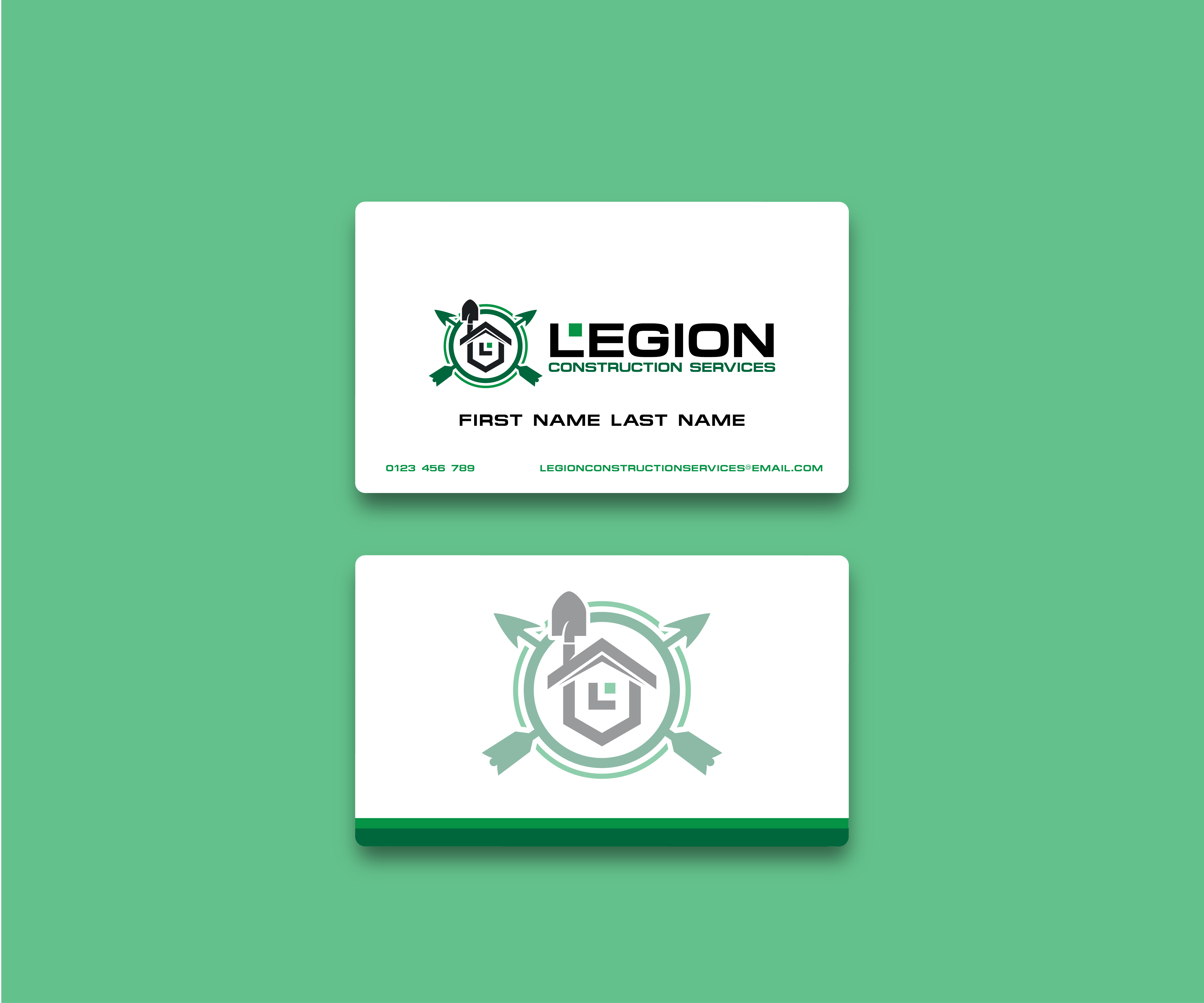 Business Card Design by James J. for Legion construction services LLC | Design #35245147