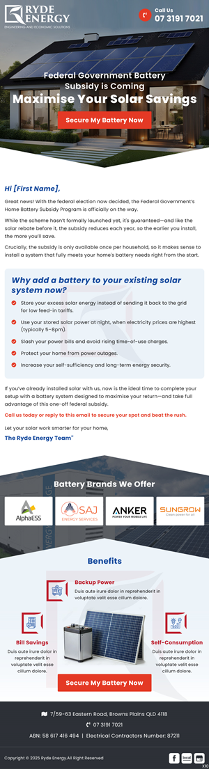 Email Marketing Design by pb for this project | Design: #35250144
