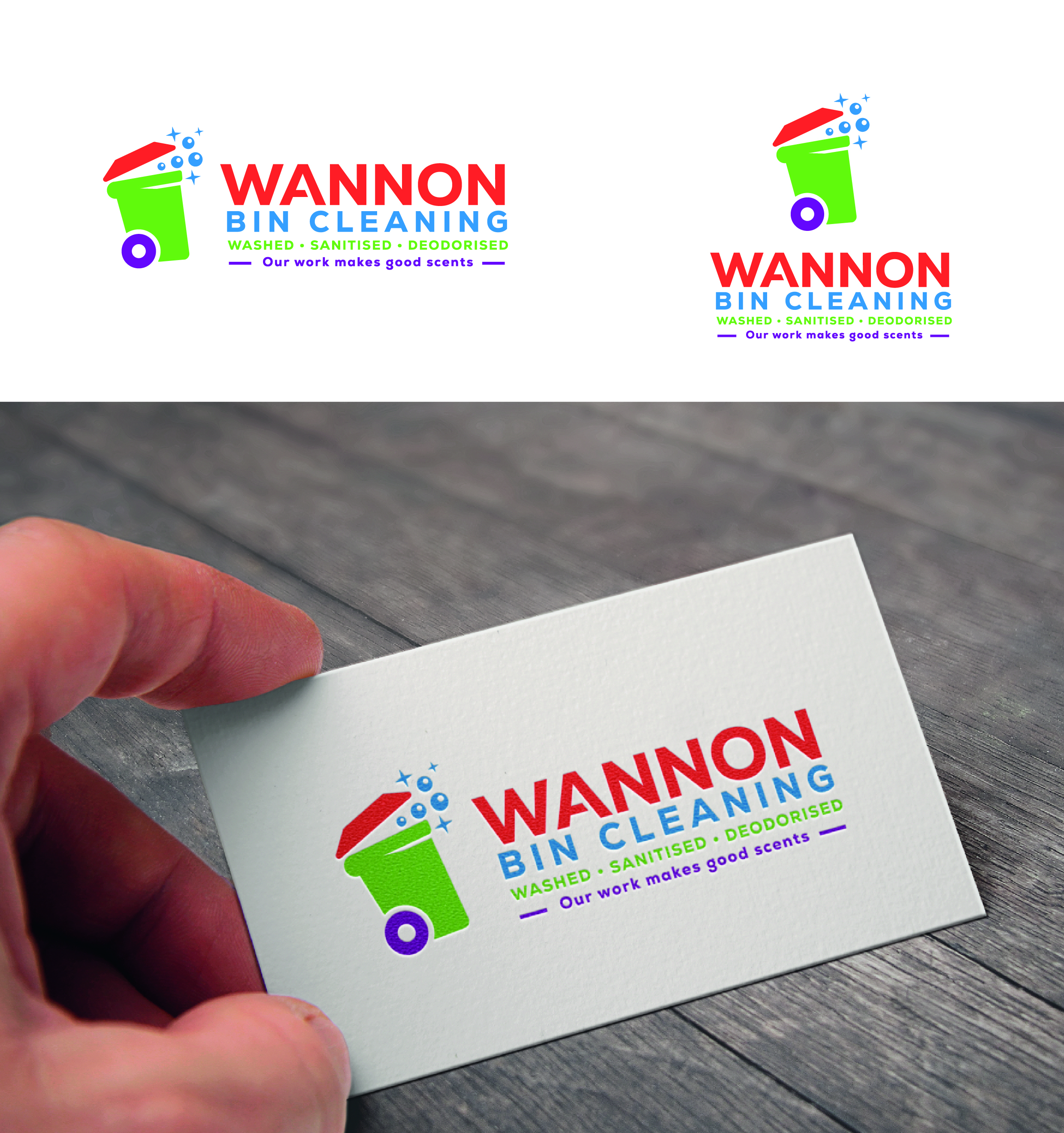Logo-Design von Anton für Wannon Bin Cleaning  | Design #35249979