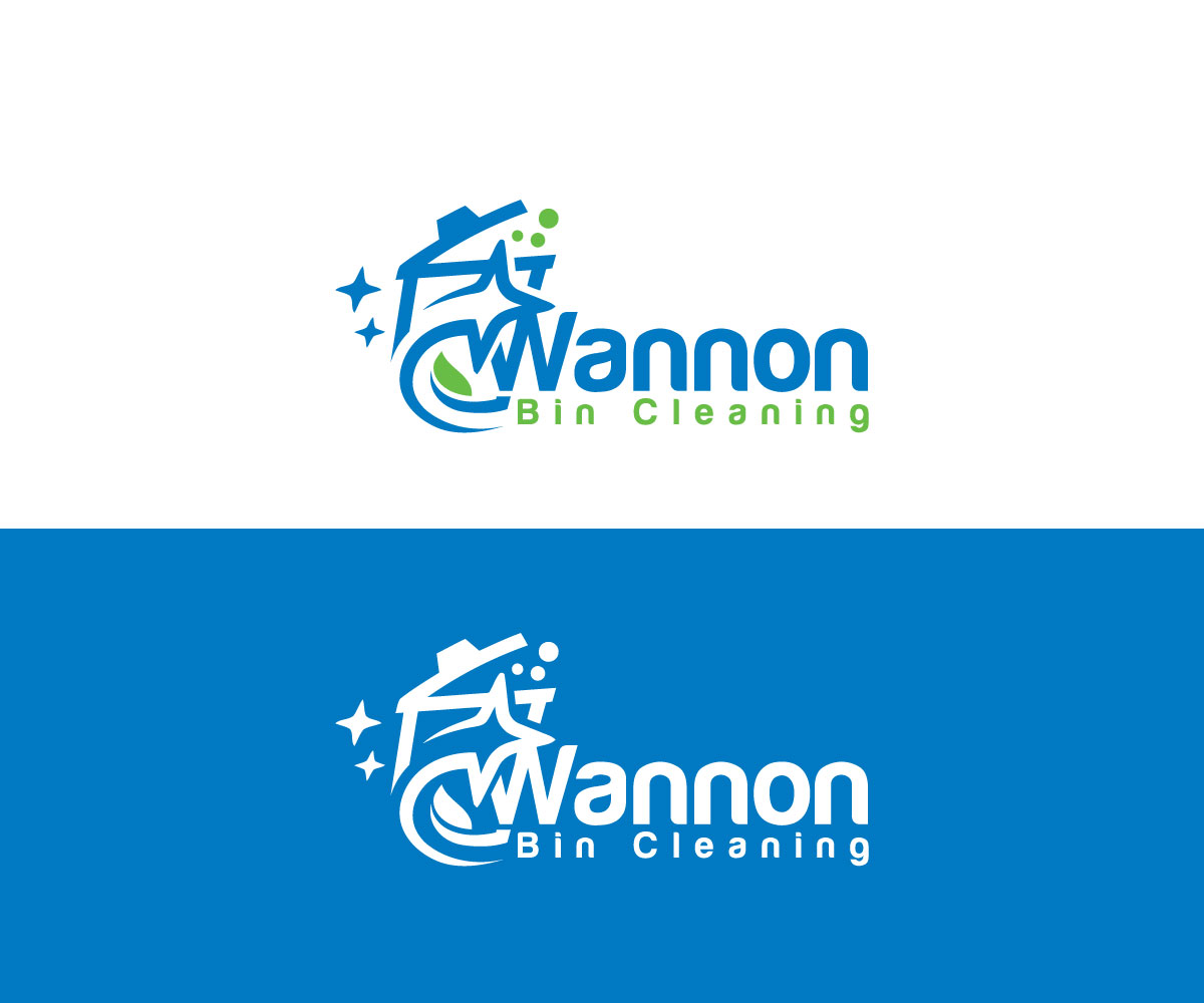 Logo Design by ismail islam for Wannon Bin Cleaning  | Design #35244813