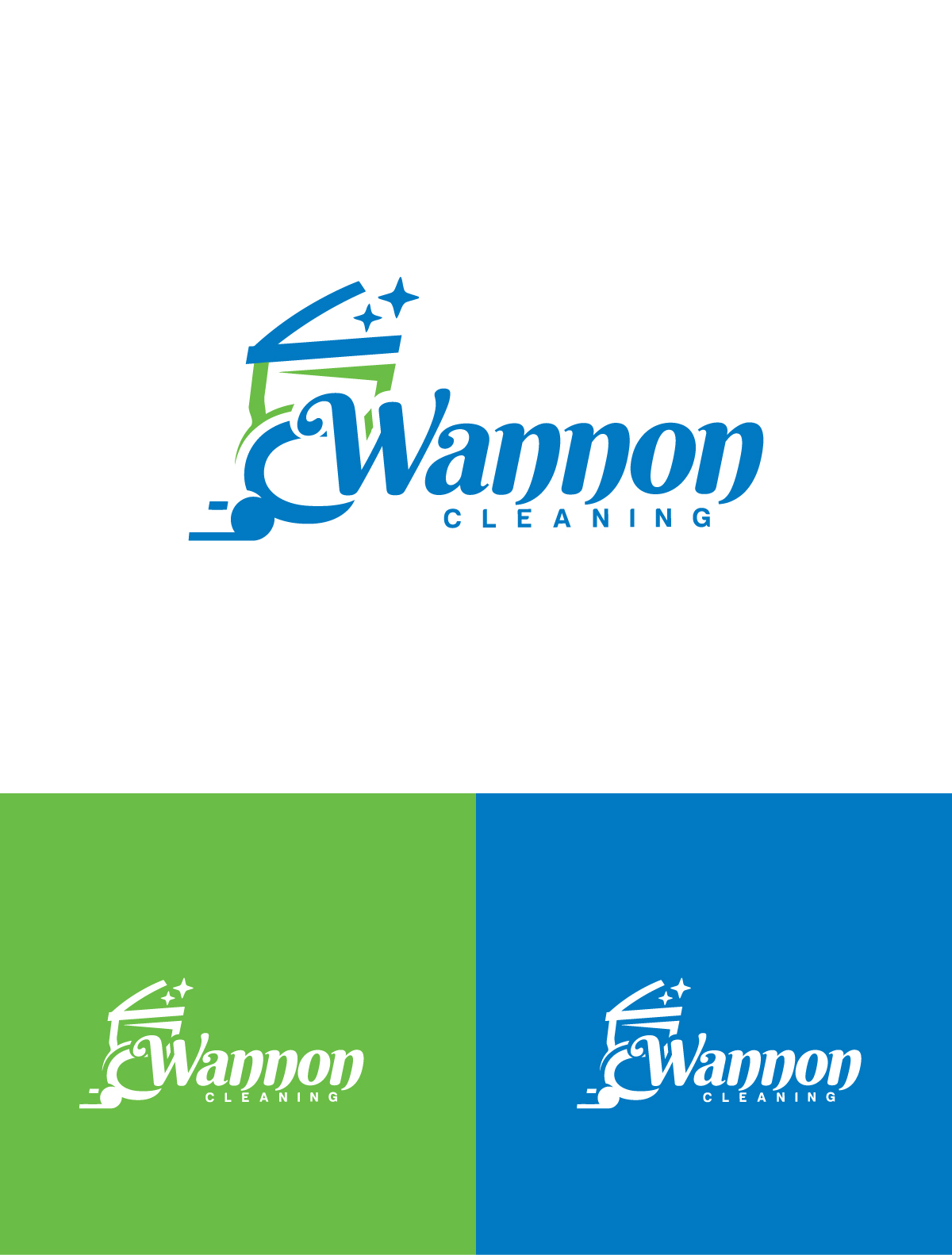 Logo Design by Designzz. for Wannon Bin Cleaning  | Design #35240952