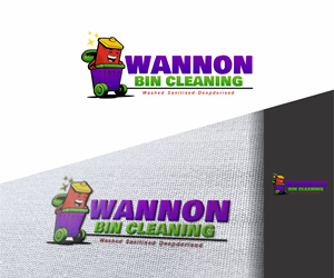 Logo Design by alkaline for Wannon Bin Cleaning  | Design: #35242674