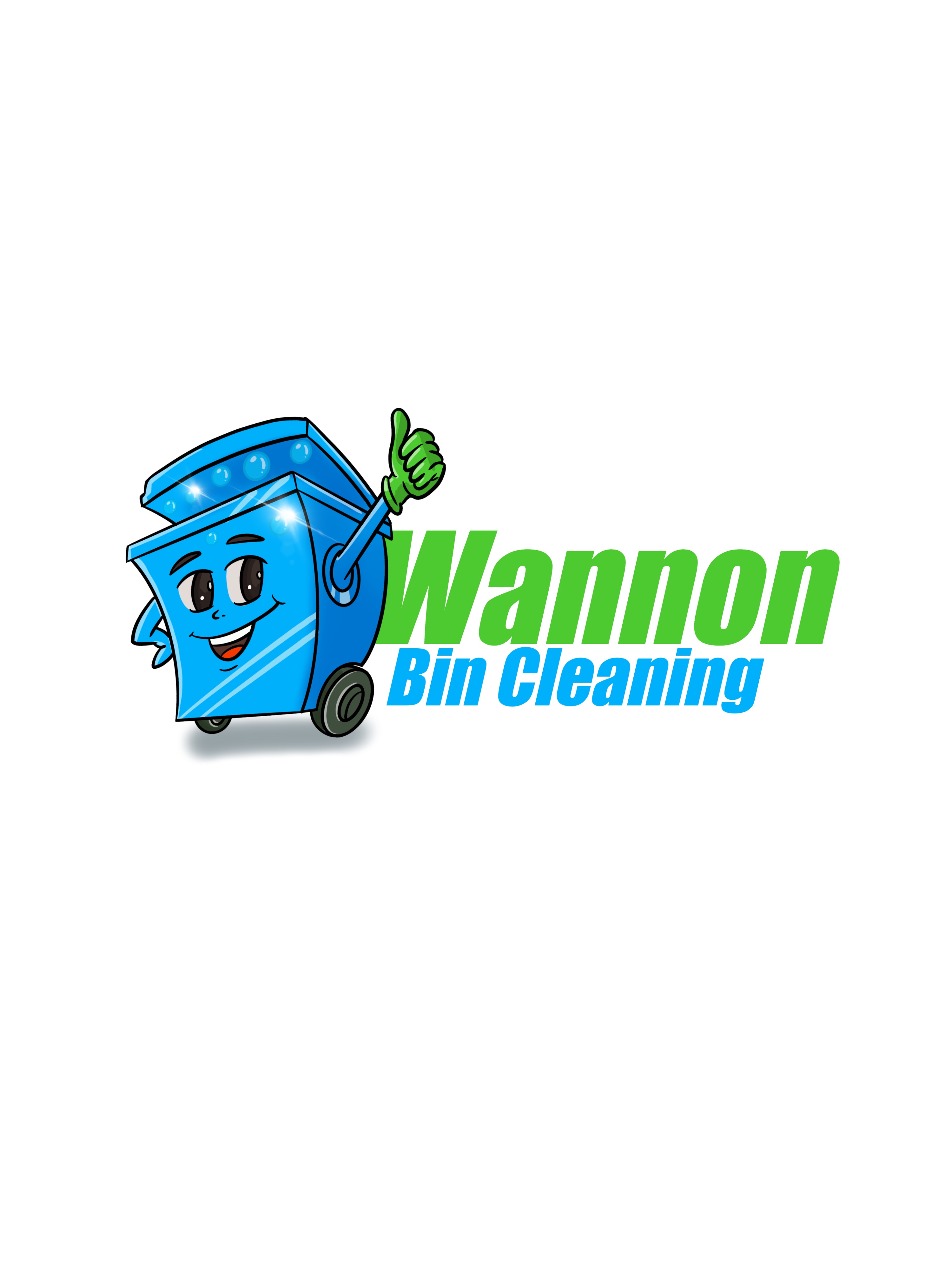 Logo Design by LogoPoko for Wannon Bin Cleaning  | Design #35241625