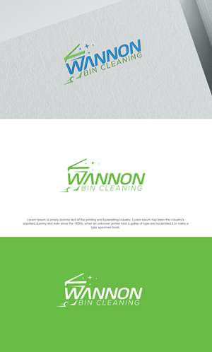 Logo Design by DesignSNW for Wannon Bin Cleaning  | Design: #35246157