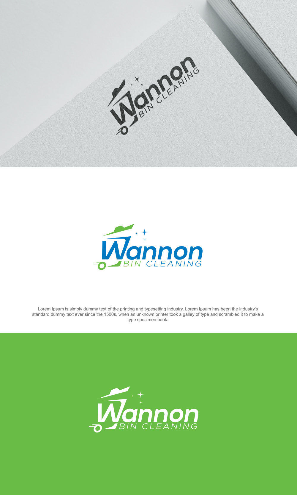 Logo-Design von DesignSNW für Wannon Bin Cleaning  | Design #35255473