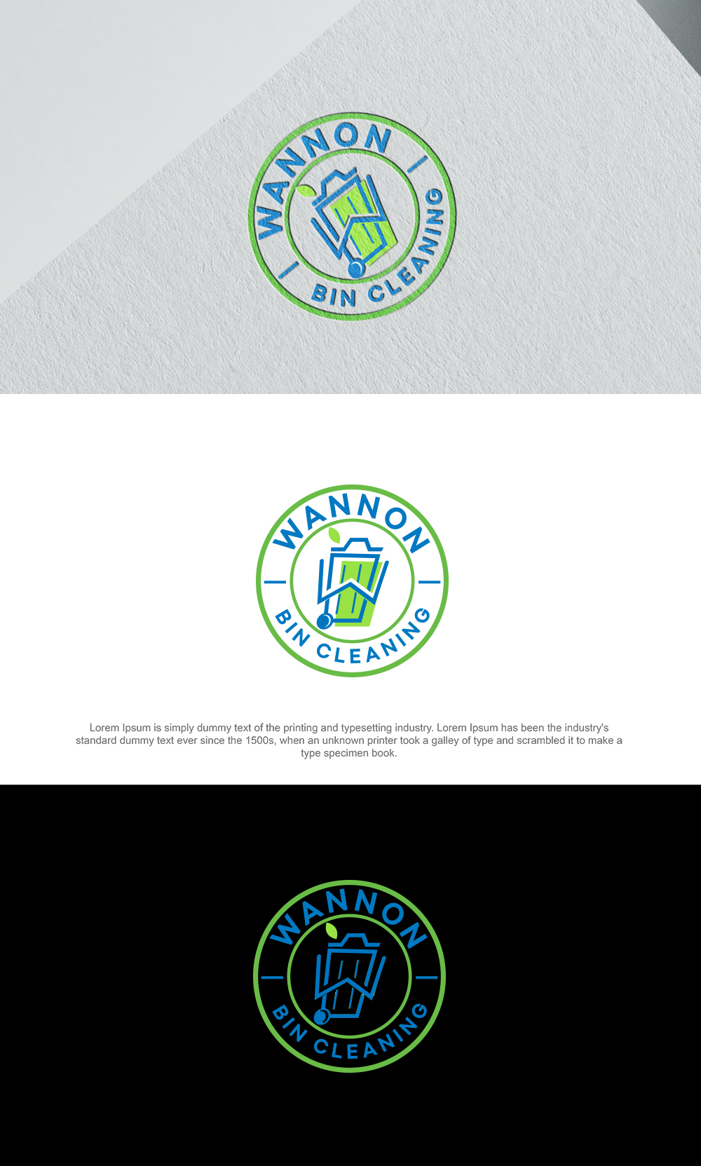 Logo-Design von DesignSNW für Wannon Bin Cleaning  | Design #35255937