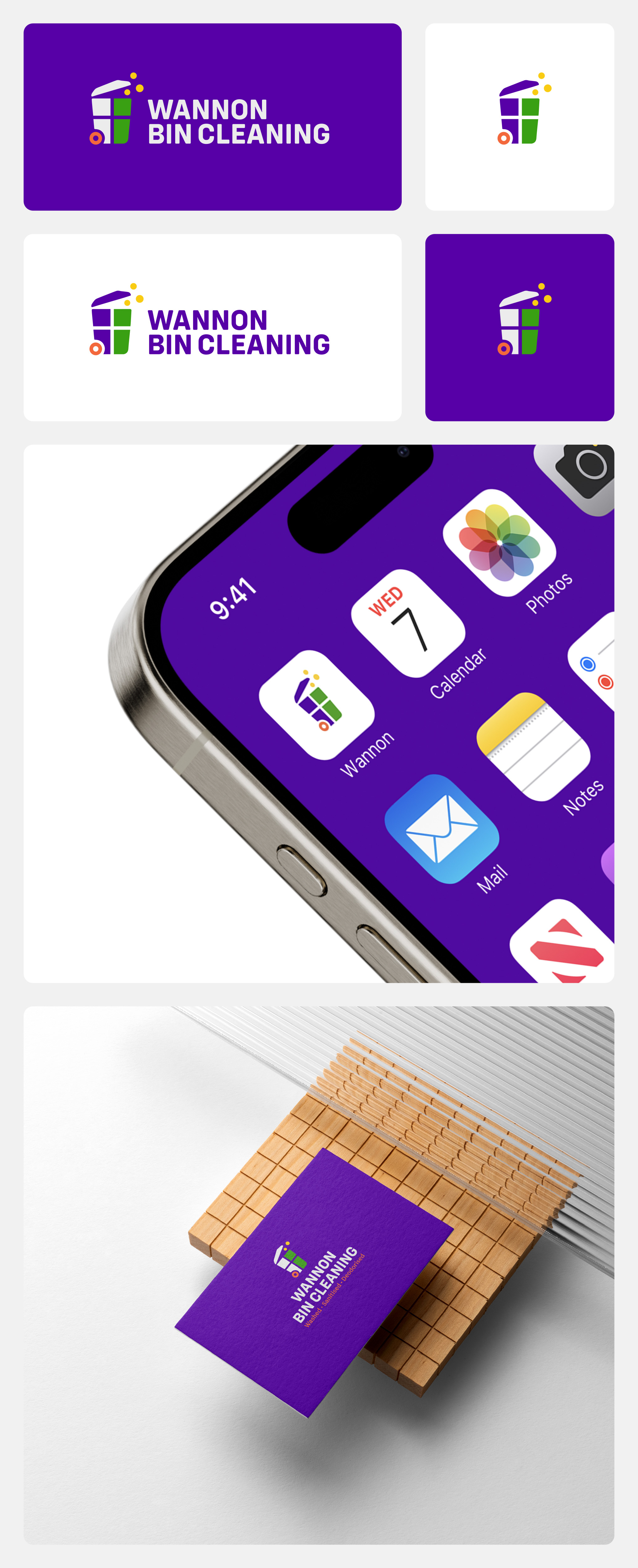 Logo-Design von Ha.Connick für Wannon Bin Cleaning  | Design #35249048