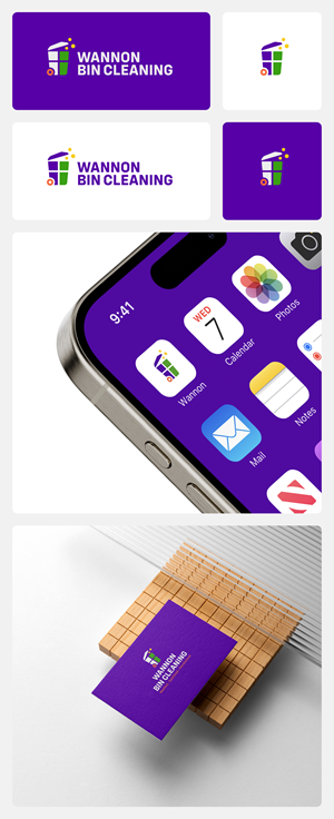 Logo-Design von Ha.Connick für Wannon Bin Cleaning  | Design: #35249048