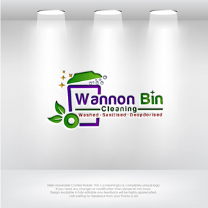 Logo Design by Mk_Graphix for Wannon Bin Cleaning  | Design: #35244541