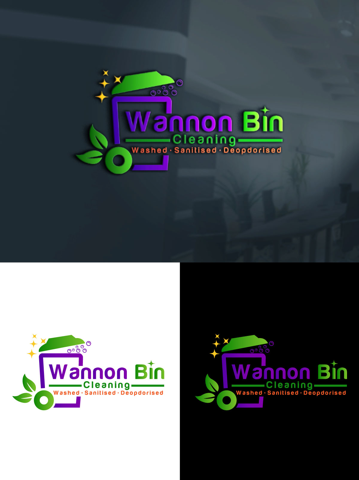 Logo Design by Mk_Graphix for Wannon Bin Cleaning  | Design #35244542