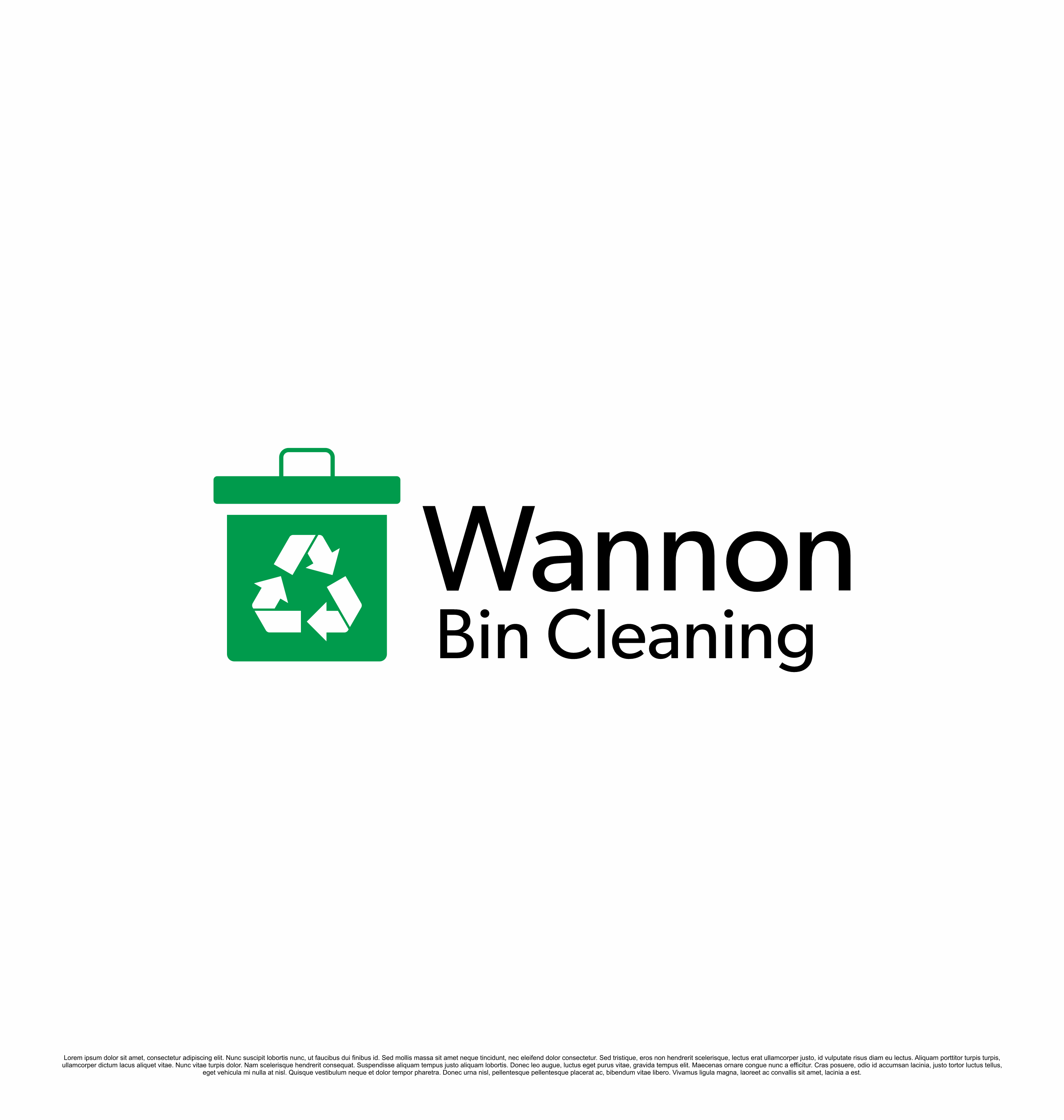 Logo Design by saesean for Wannon Bin Cleaning  | Design #35242835