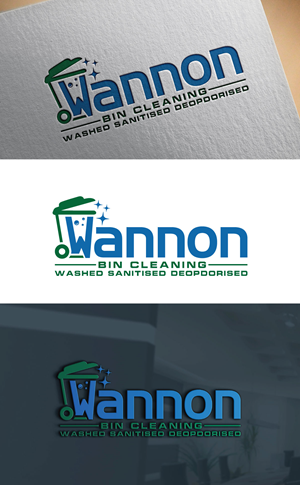 Logo Design by Impressive logo for Wannon Bin Cleaning  | Design: #35247789