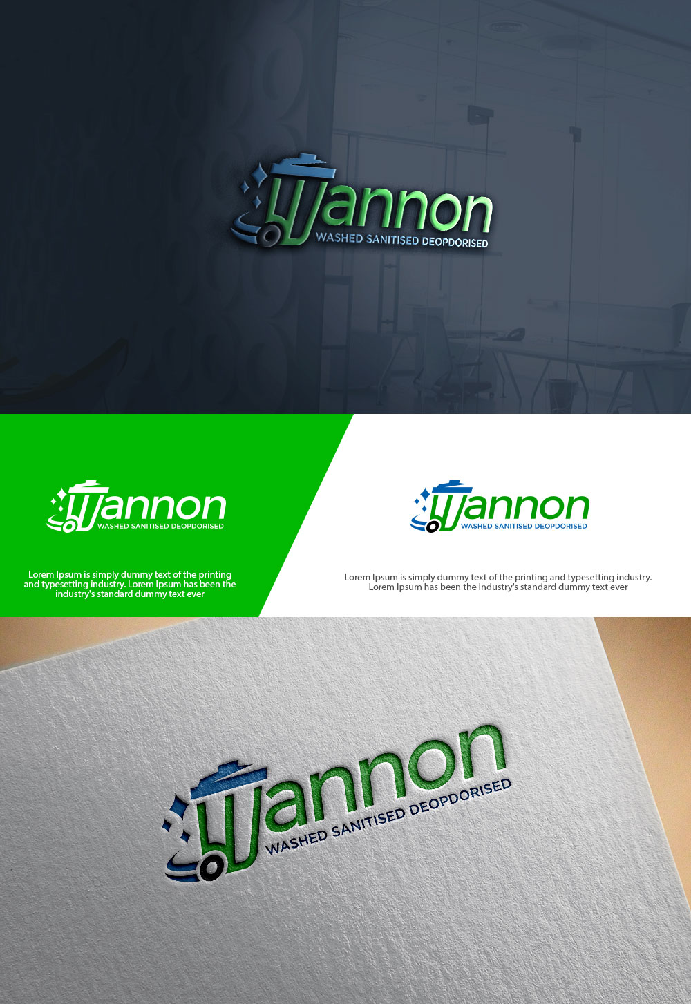 Diseño de Logo por sulemani  creation para Wannon Bin Cleaning  | Diseño #35259081