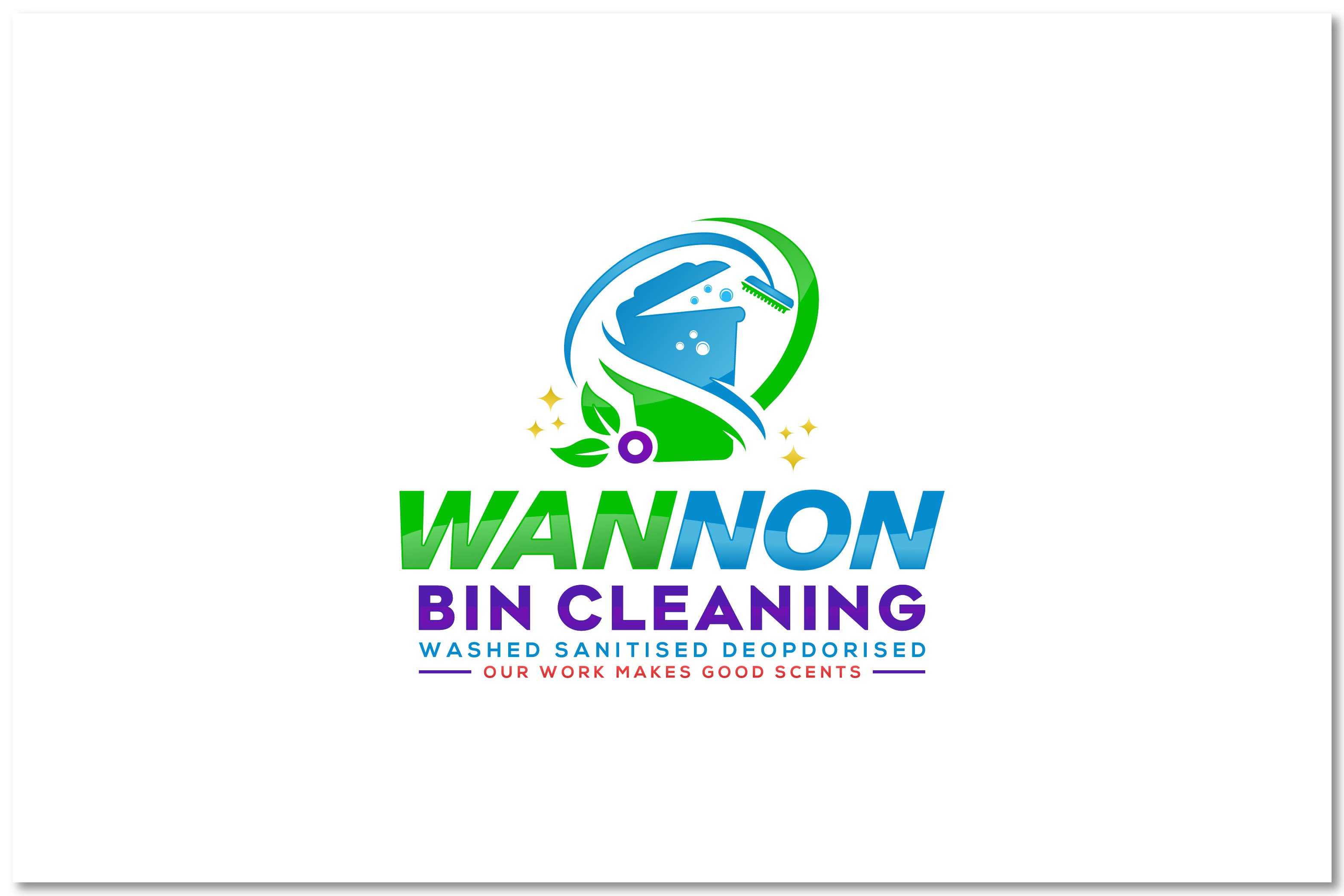 Logo Design by Hanzulla wahid for Wannon Bin Cleaning  | Design #35268001