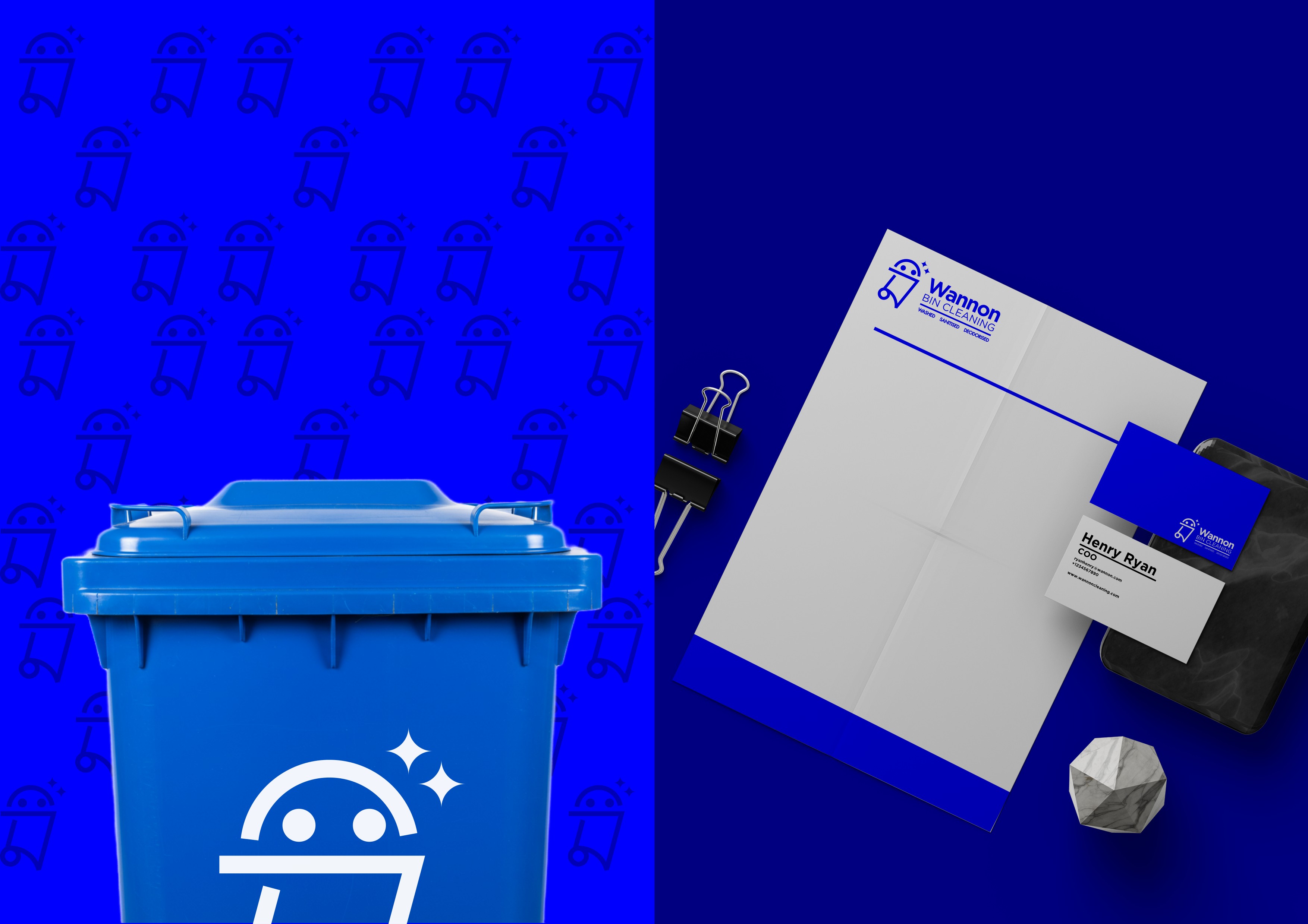 Diseño de Logo por Mive Agency para Wannon Bin Cleaning  | Diseño #35247928