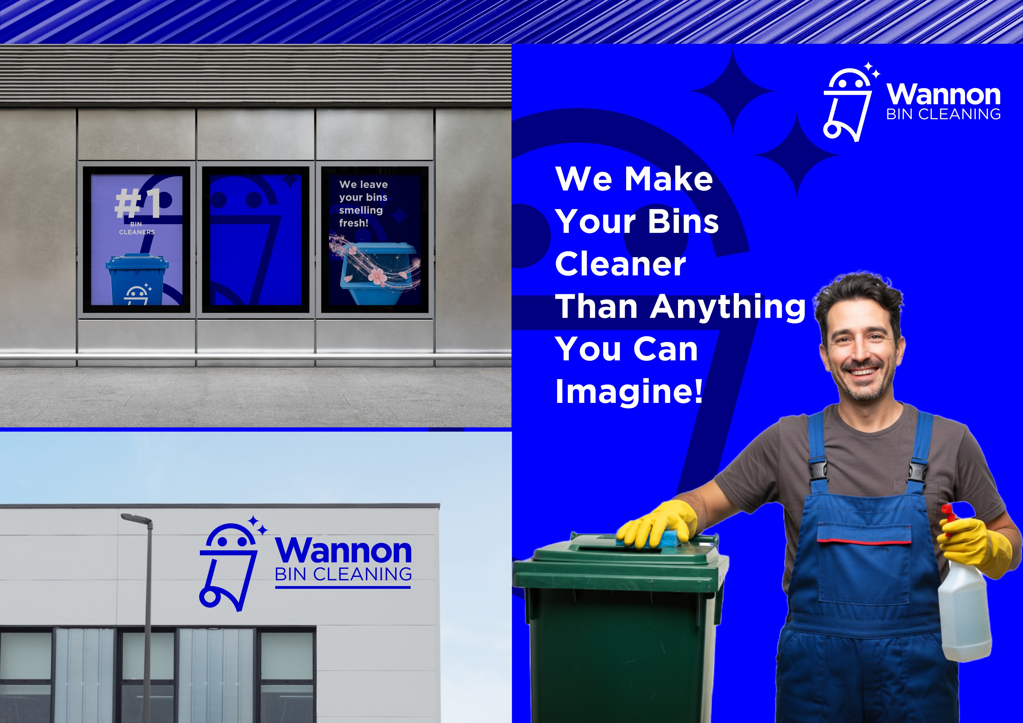 Diseño de Logo por Mive Agency para Wannon Bin Cleaning  | Diseño #35247929