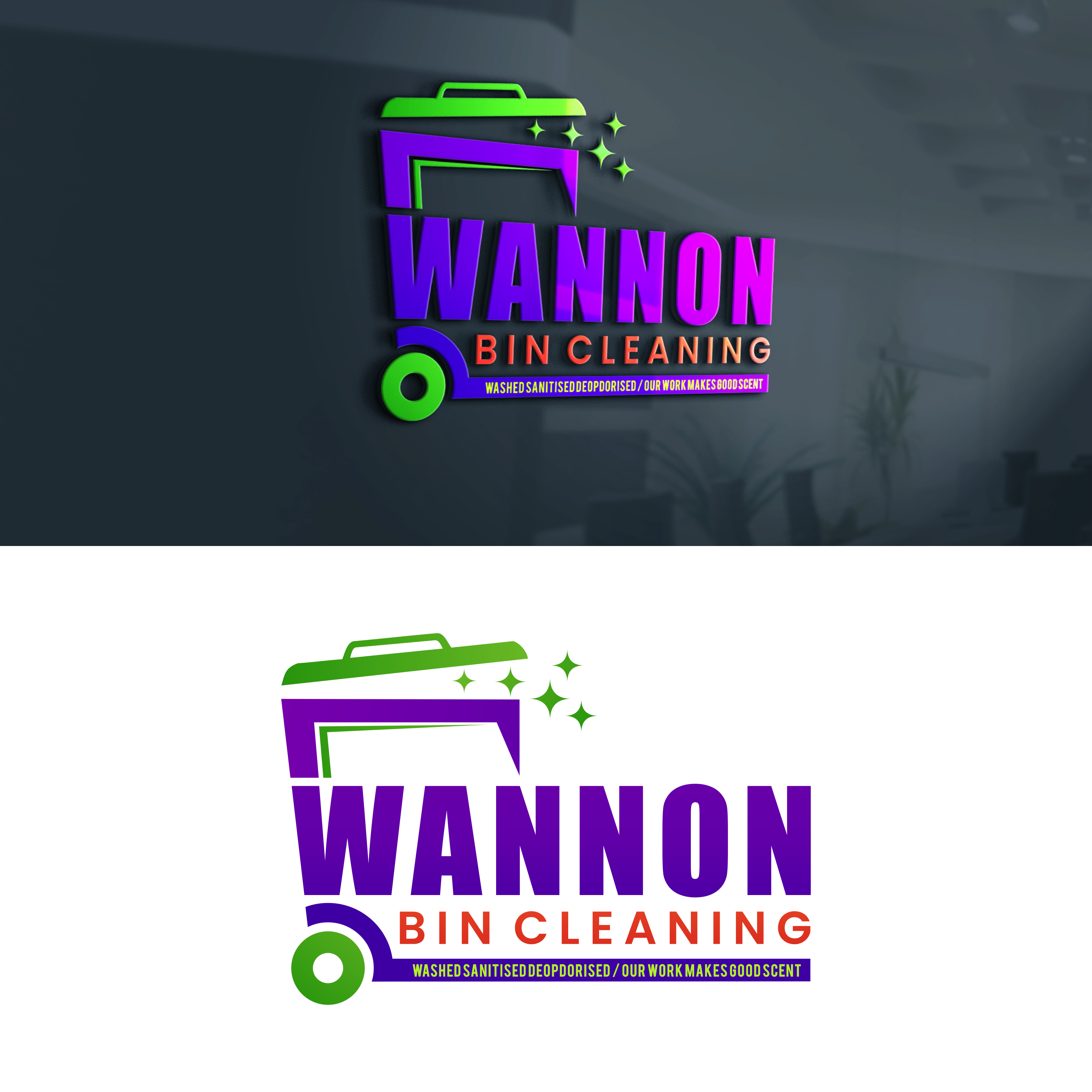 Diseño de Logo por arillingga para Wannon Bin Cleaning  | Diseño #35242410
