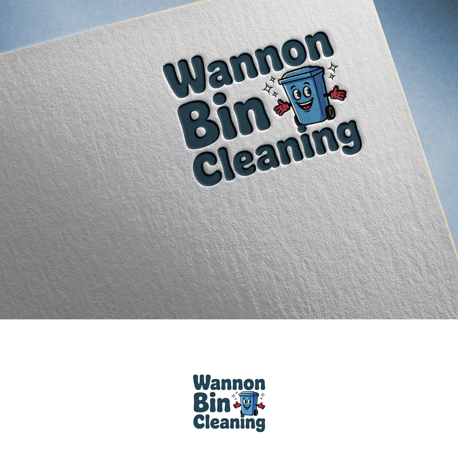 Logo Design by Waniya Studio for Wannon Bin Cleaning  | Design #35251600