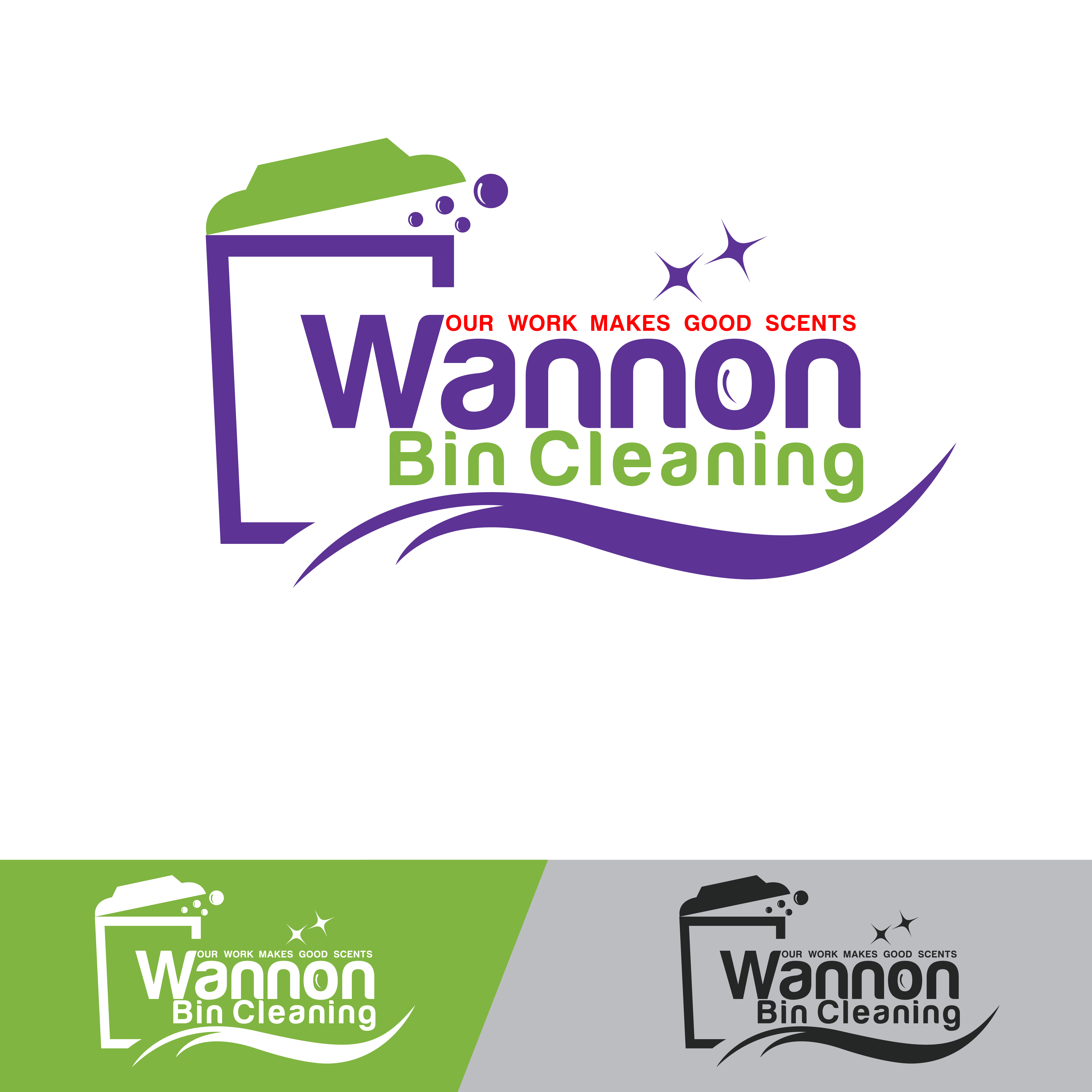 Diseño de Logo por Design topper para Wannon Bin Cleaning  | Diseño #35260335