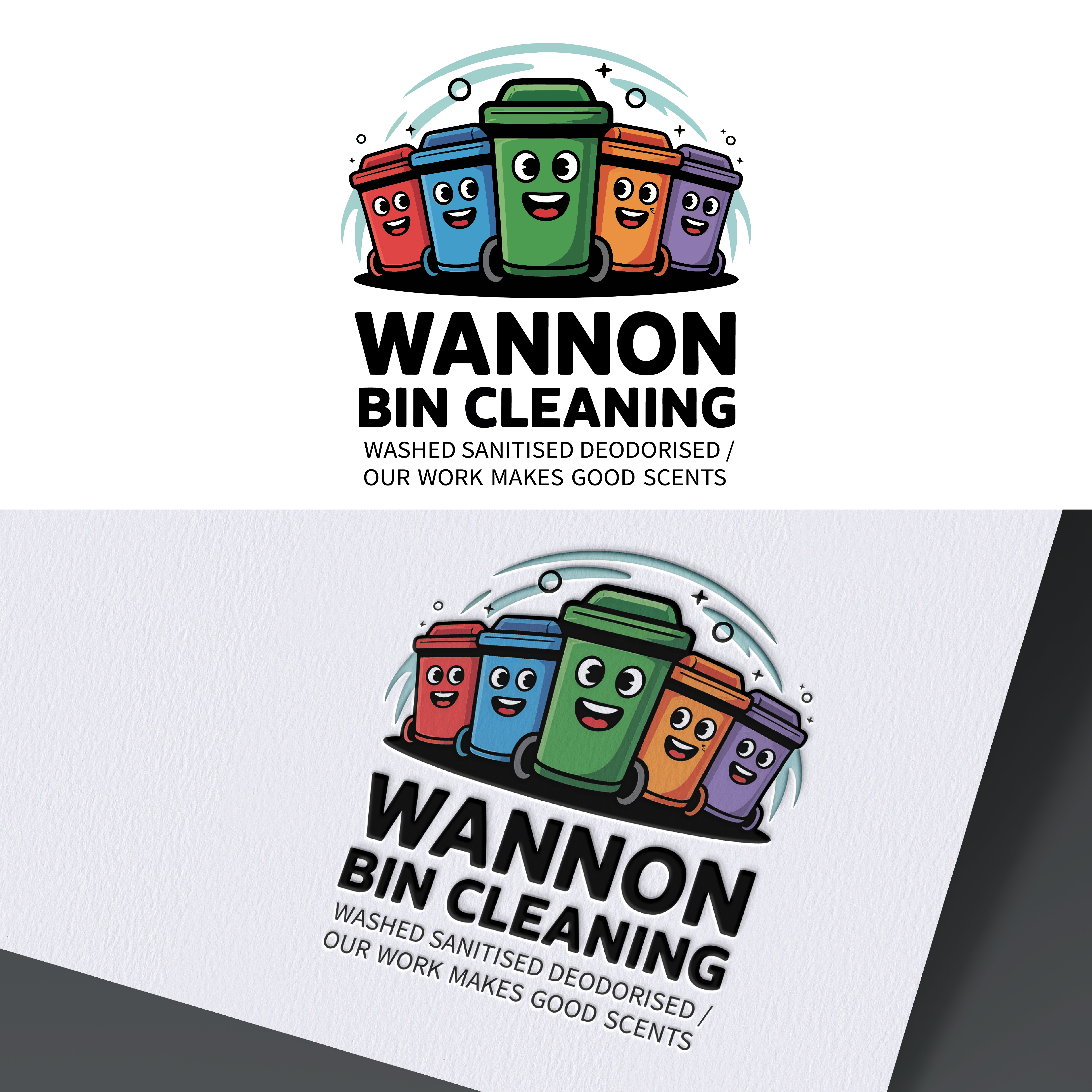 Diseño de Logo por grafixbro para Wannon Bin Cleaning  | Diseño #35248577
