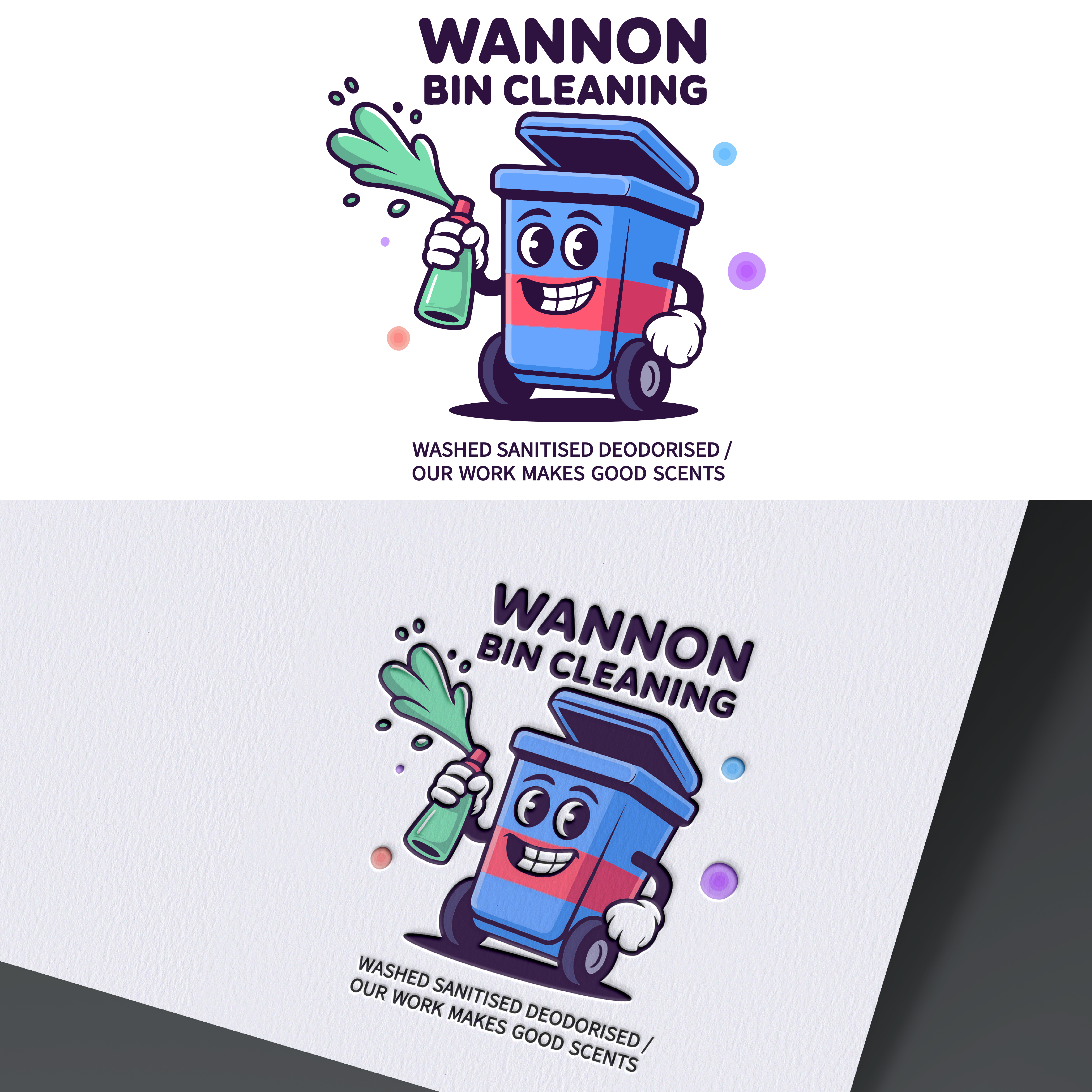 Diseño de Logo por grafixbro para Wannon Bin Cleaning  | Diseño #35248580
