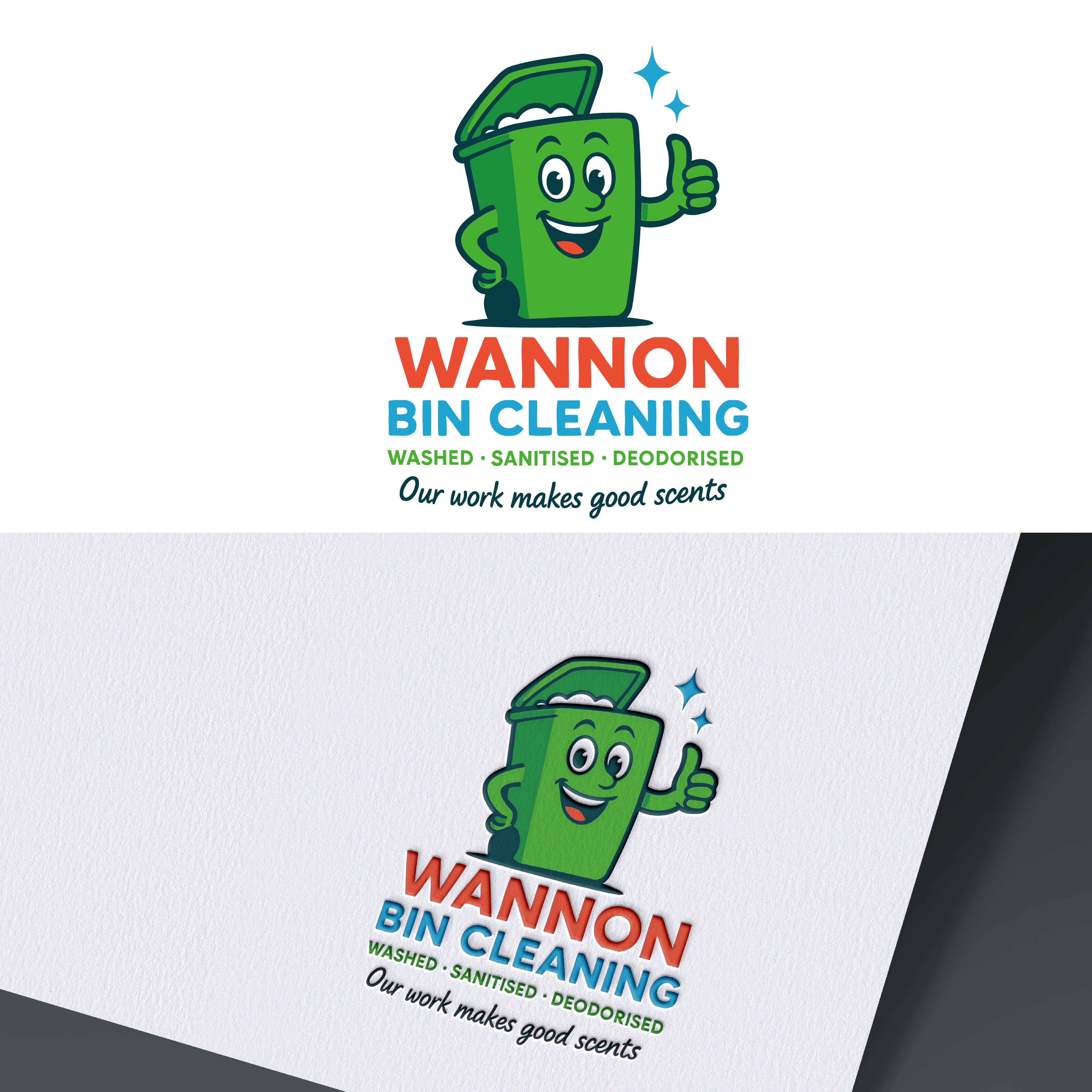 Logo-Design von grafixbro für Wannon Bin Cleaning  | Design #35248585