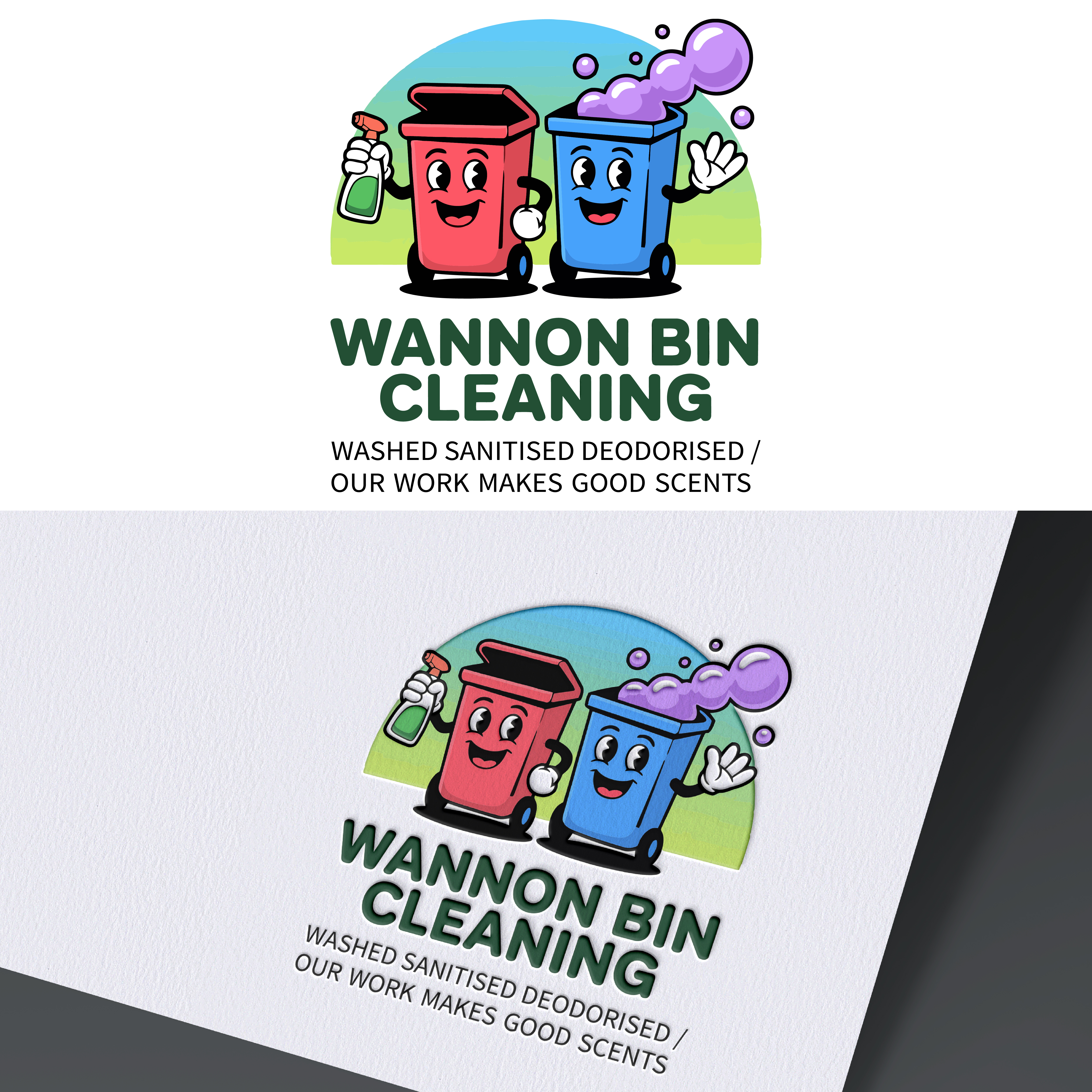Logo-Design von grafixbro für Wannon Bin Cleaning  | Design #35248586