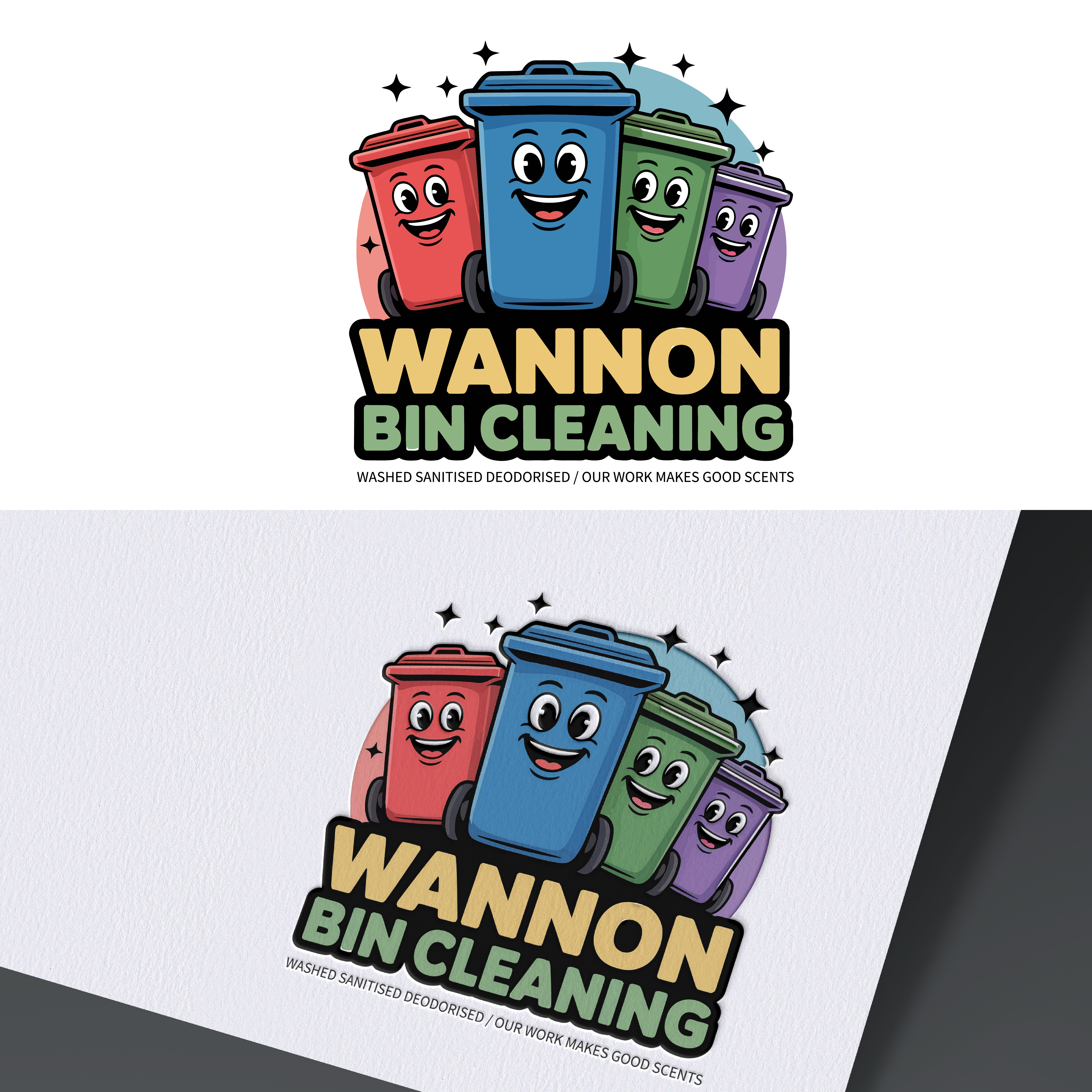 Diseño de Logo por grafixbro para Wannon Bin Cleaning  | Diseño #35248588
