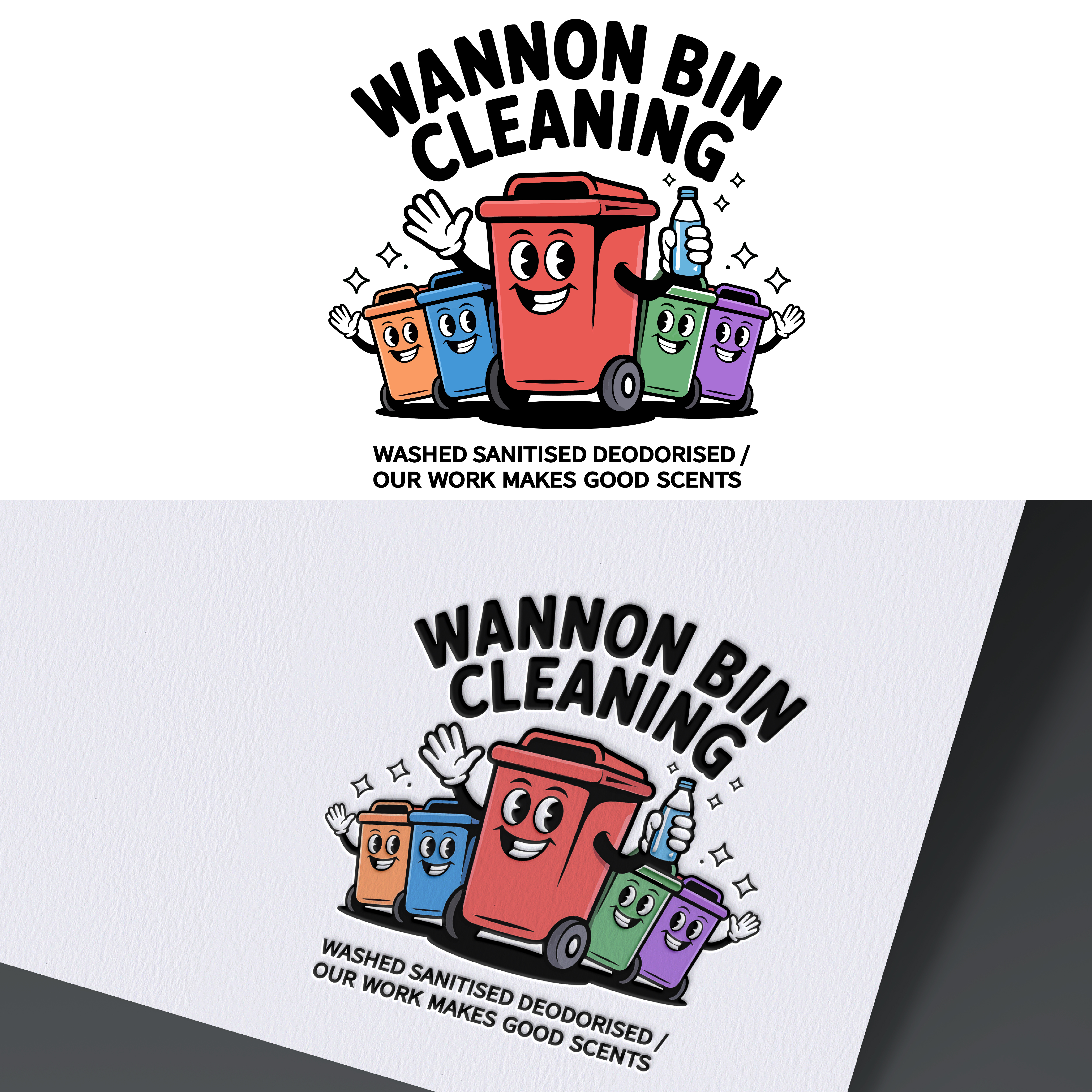 Diseño de Logo por grafixbro para Wannon Bin Cleaning  | Diseño #35248592