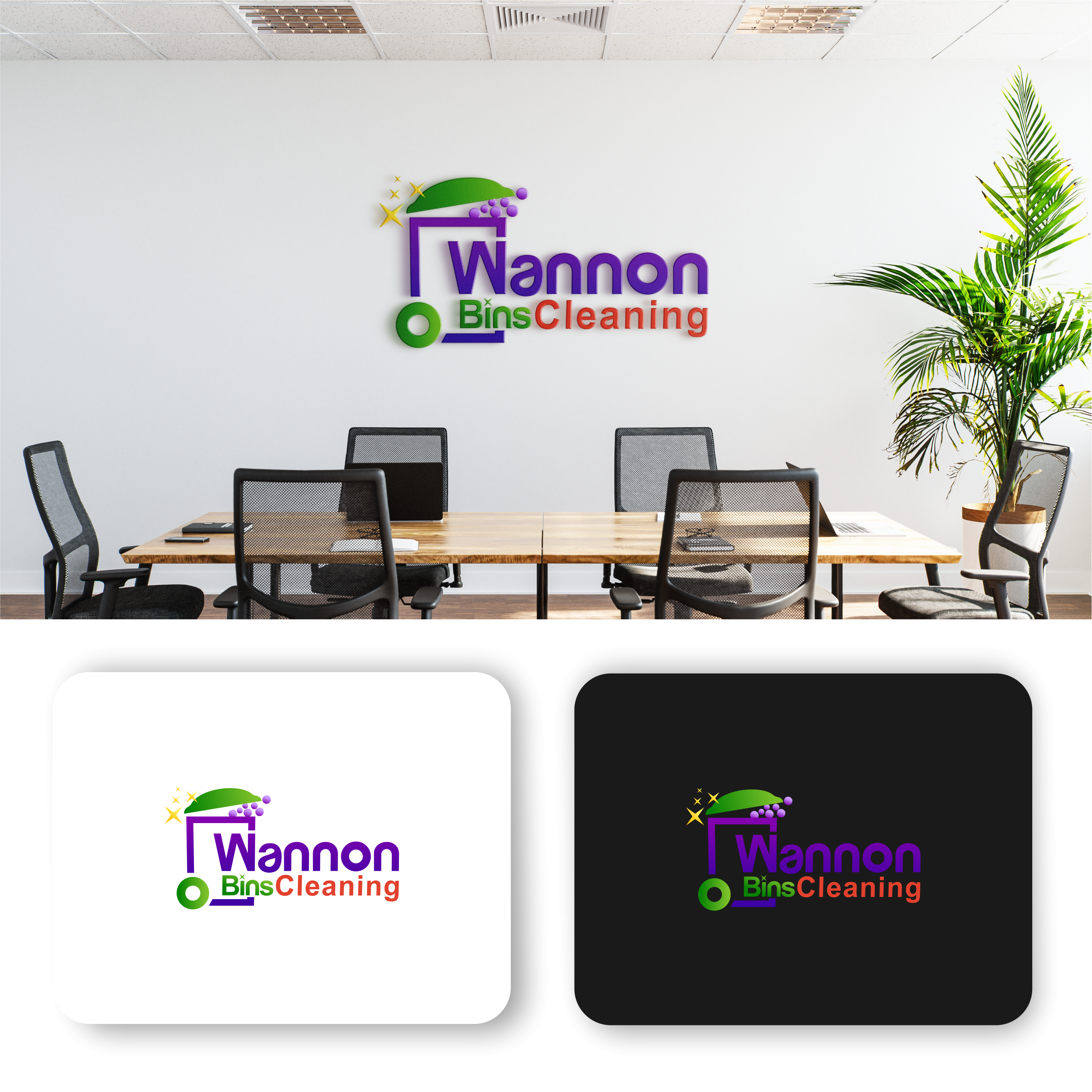 Logo-Design von ArtAND_Studio für Wannon Bin Cleaning  | Design #35241211