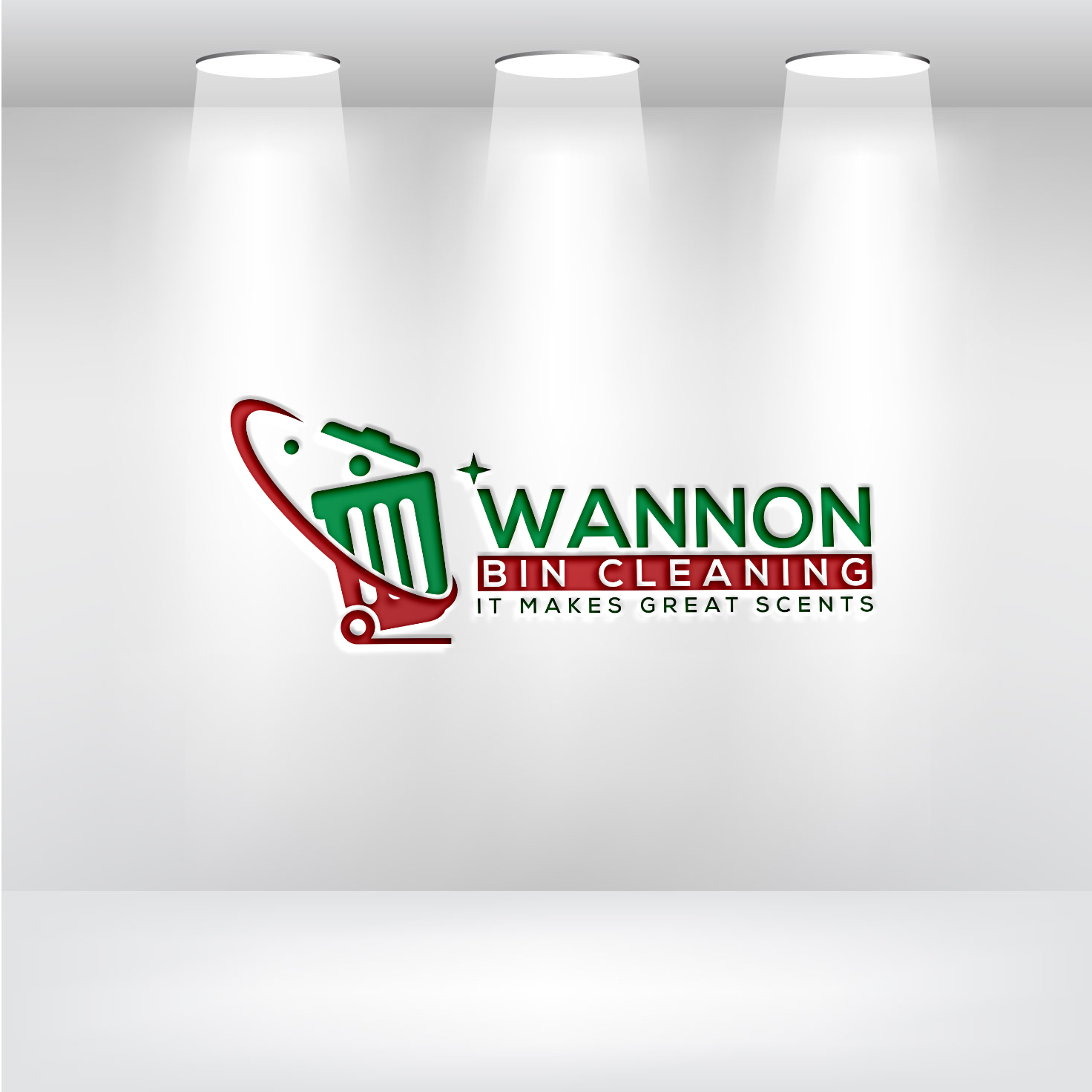 Logo Design by KL Designwork for Wannon Bin Cleaning  | Design #35269752