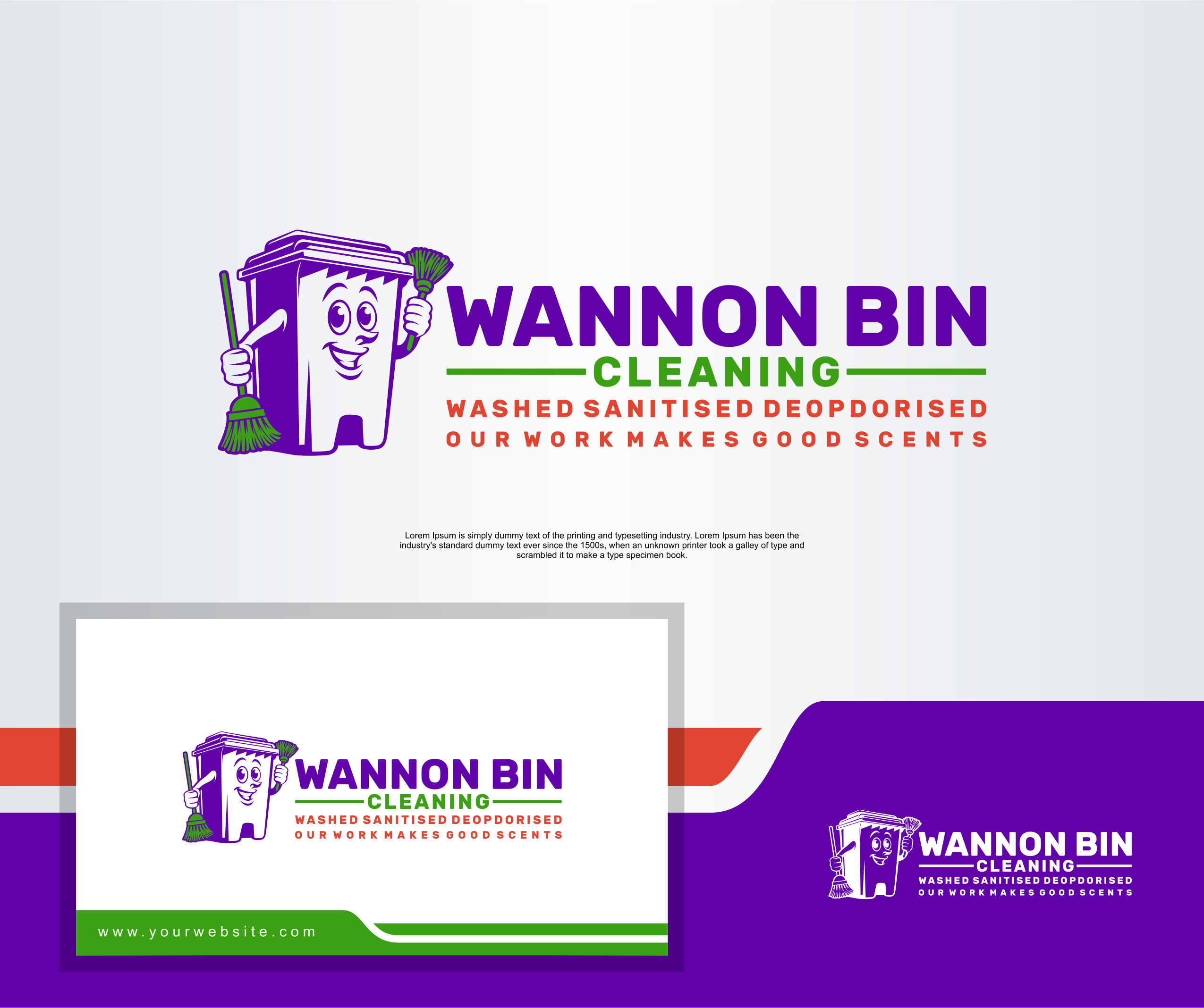 Logo Design by element2 for Wannon Bin Cleaning  | Design #35241786