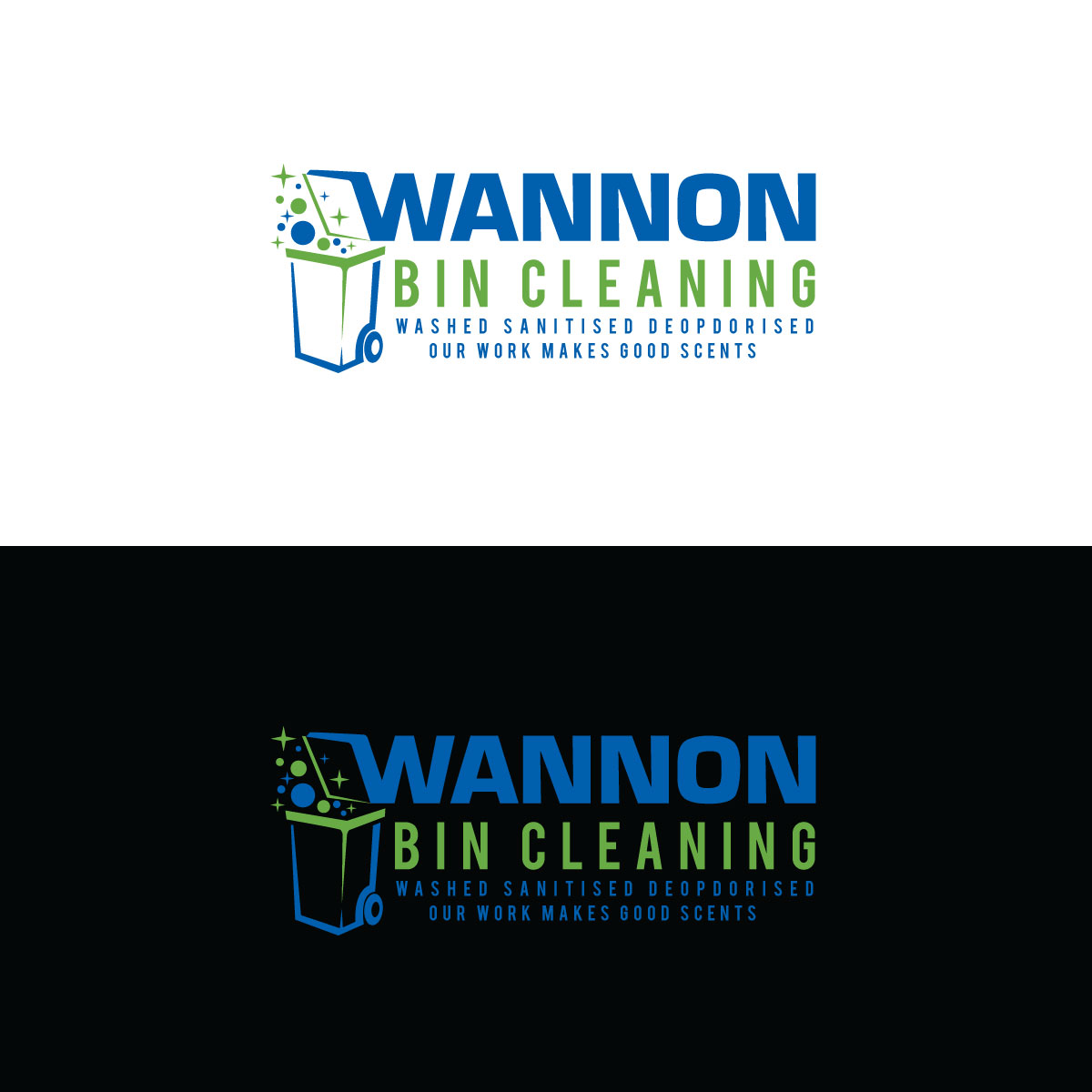 Logo Design by prodesigns99 for Wannon Bin Cleaning  | Design #35244792