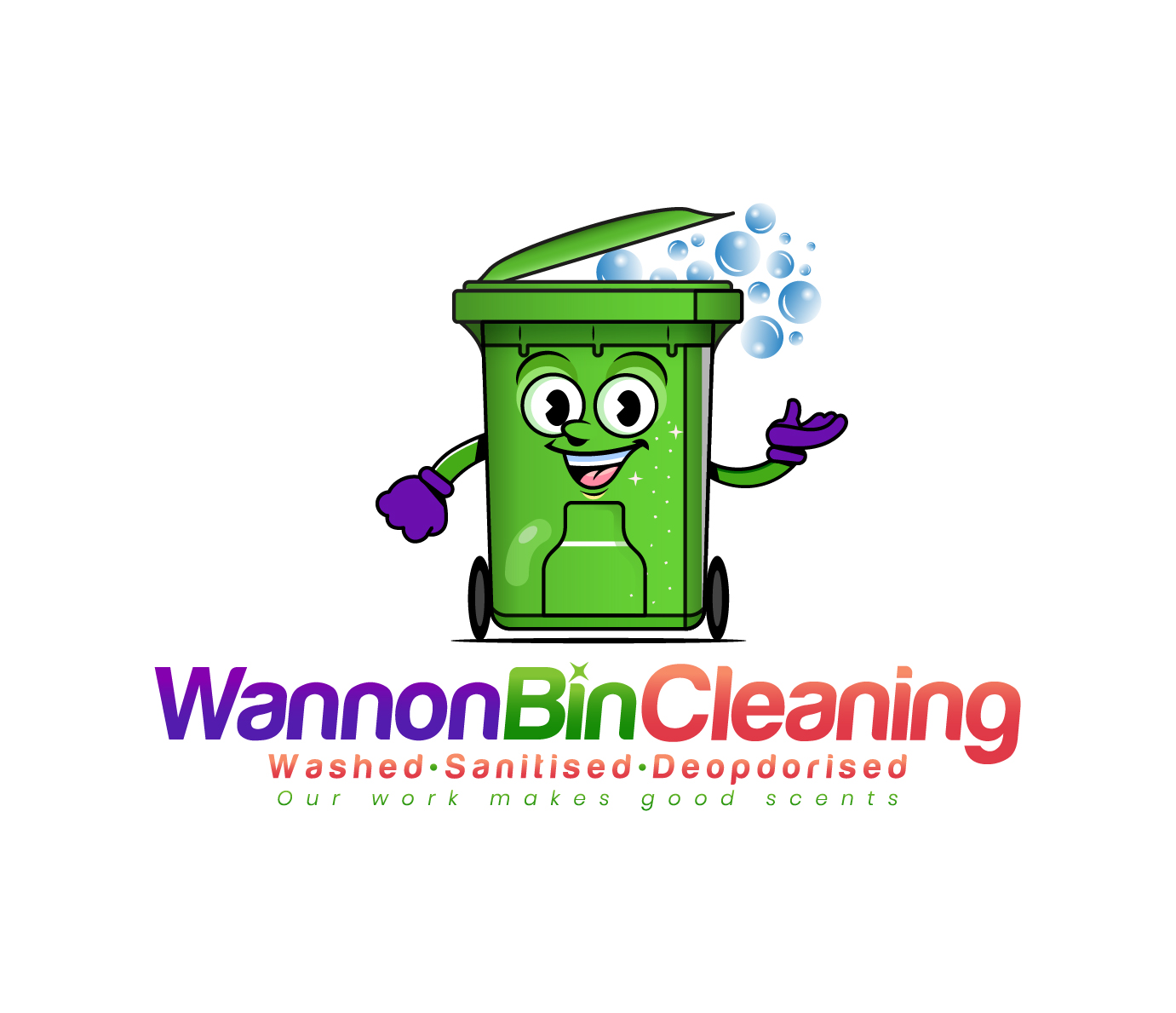Logo-Design von Owltive für Wannon Bin Cleaning  | Design #35240345