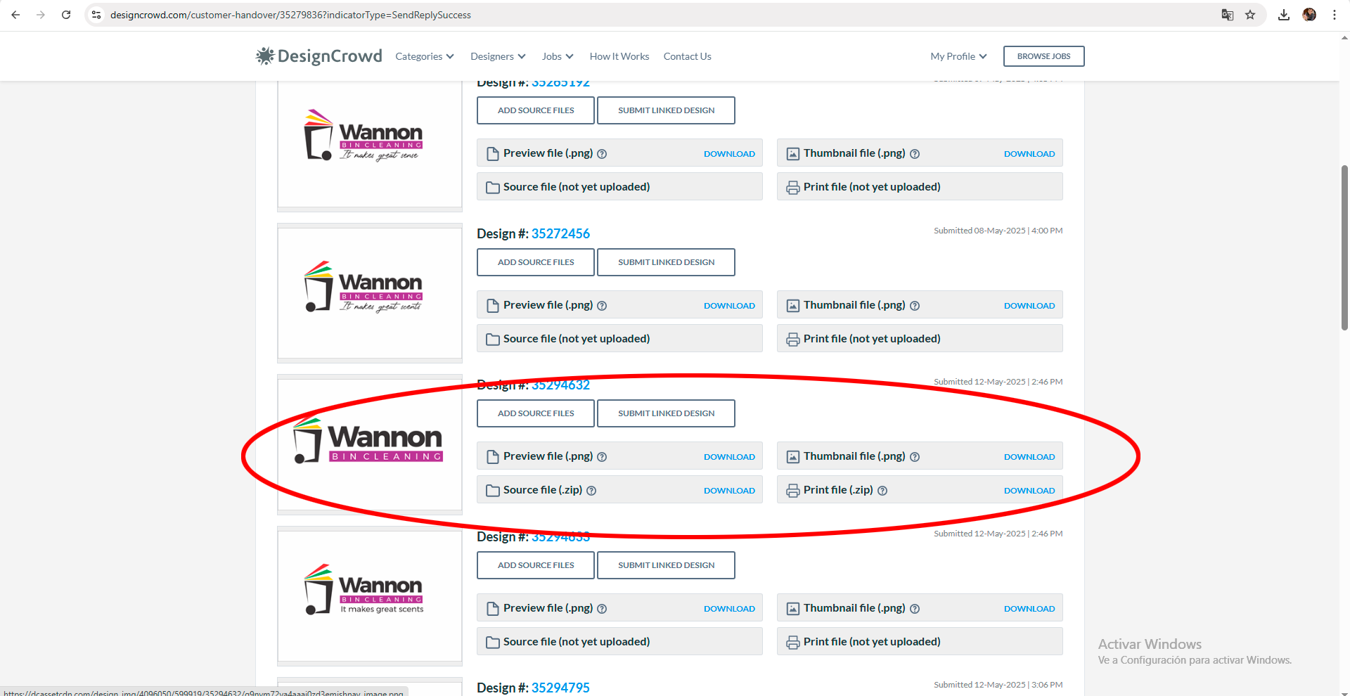 Diseño de Logo por juanjoseolivieri para Wannon Bin Cleaning  | Diseño #35309081