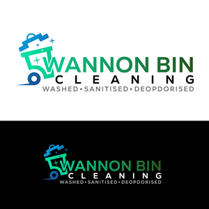 Logo Design by ahmeddesigner123 for Wannon Bin Cleaning  | Design: #35241795