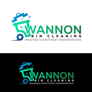 Logo Design by ahmeddesigner123 for Wannon Bin Cleaning  | Design: #35241972