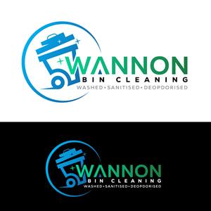 Logo Design by ahmeddesigner123 for Wannon Bin Cleaning  | Design: #35242020