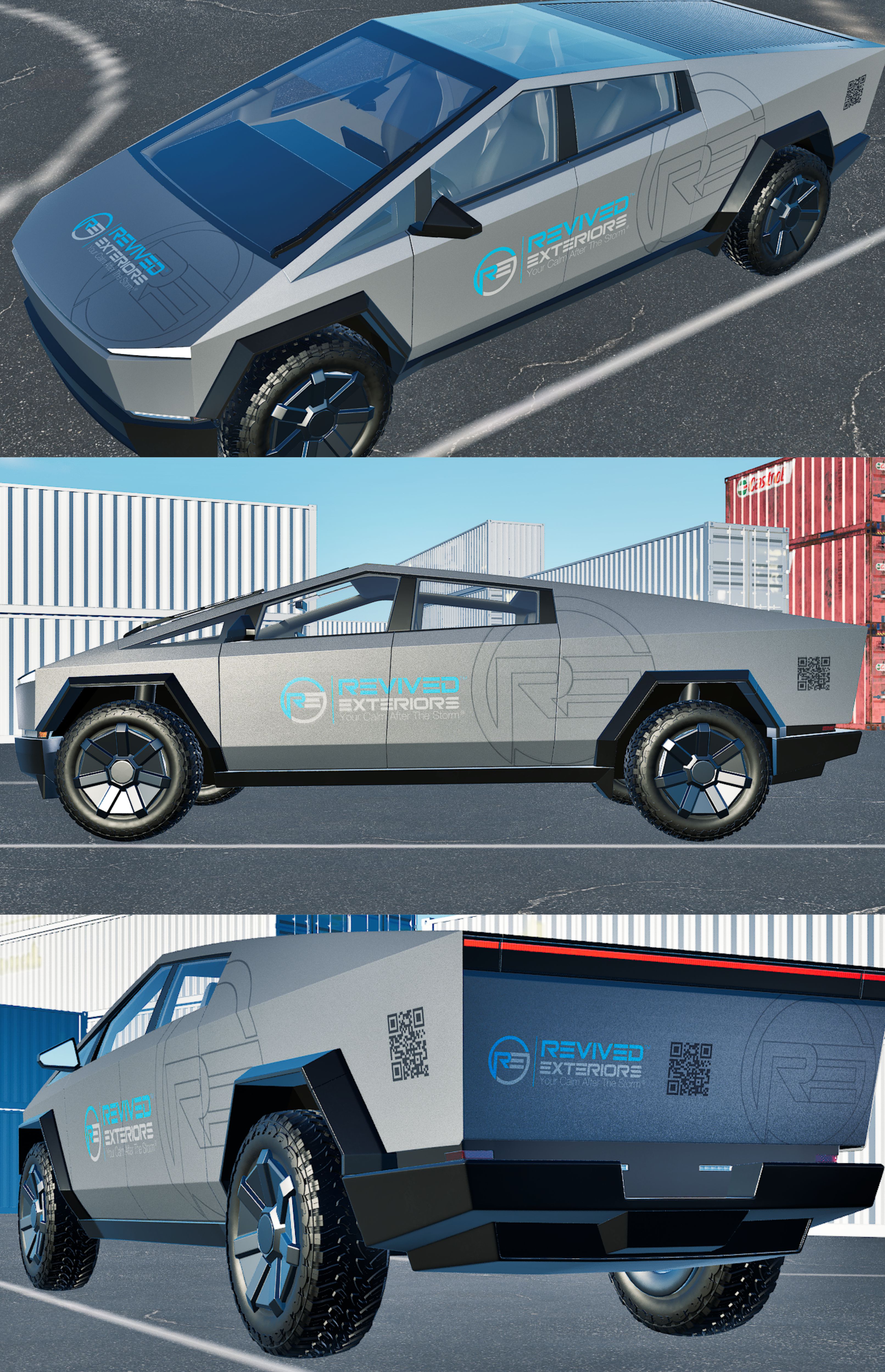Diseño de Rotulación de Vehículo por VEDG para Revived Exteriors, Inc. | Diseño #35301229