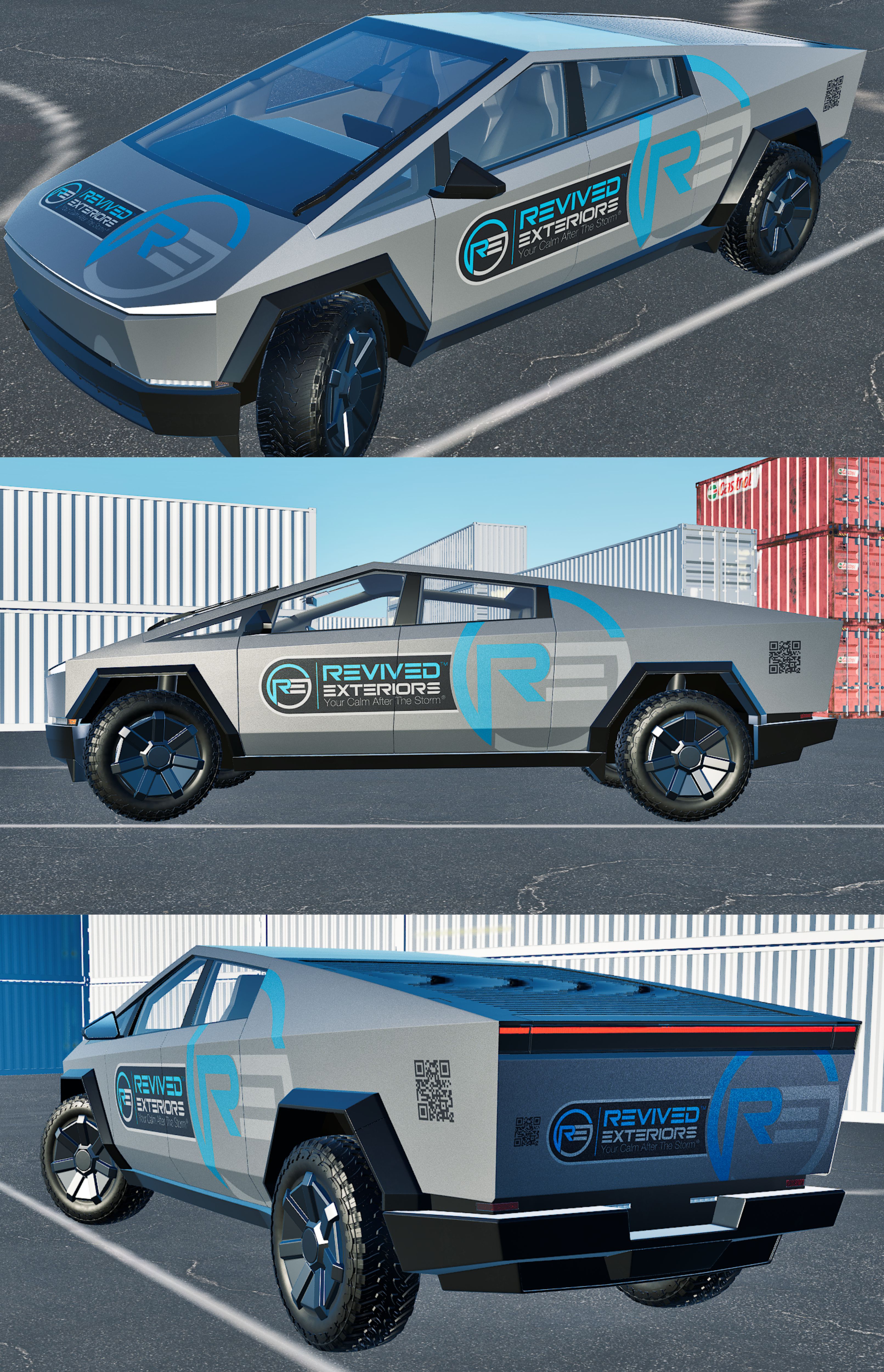 Diseño de Rotulación de Vehículo por VEDG para Revived Exteriors, Inc. | Diseño #35303456